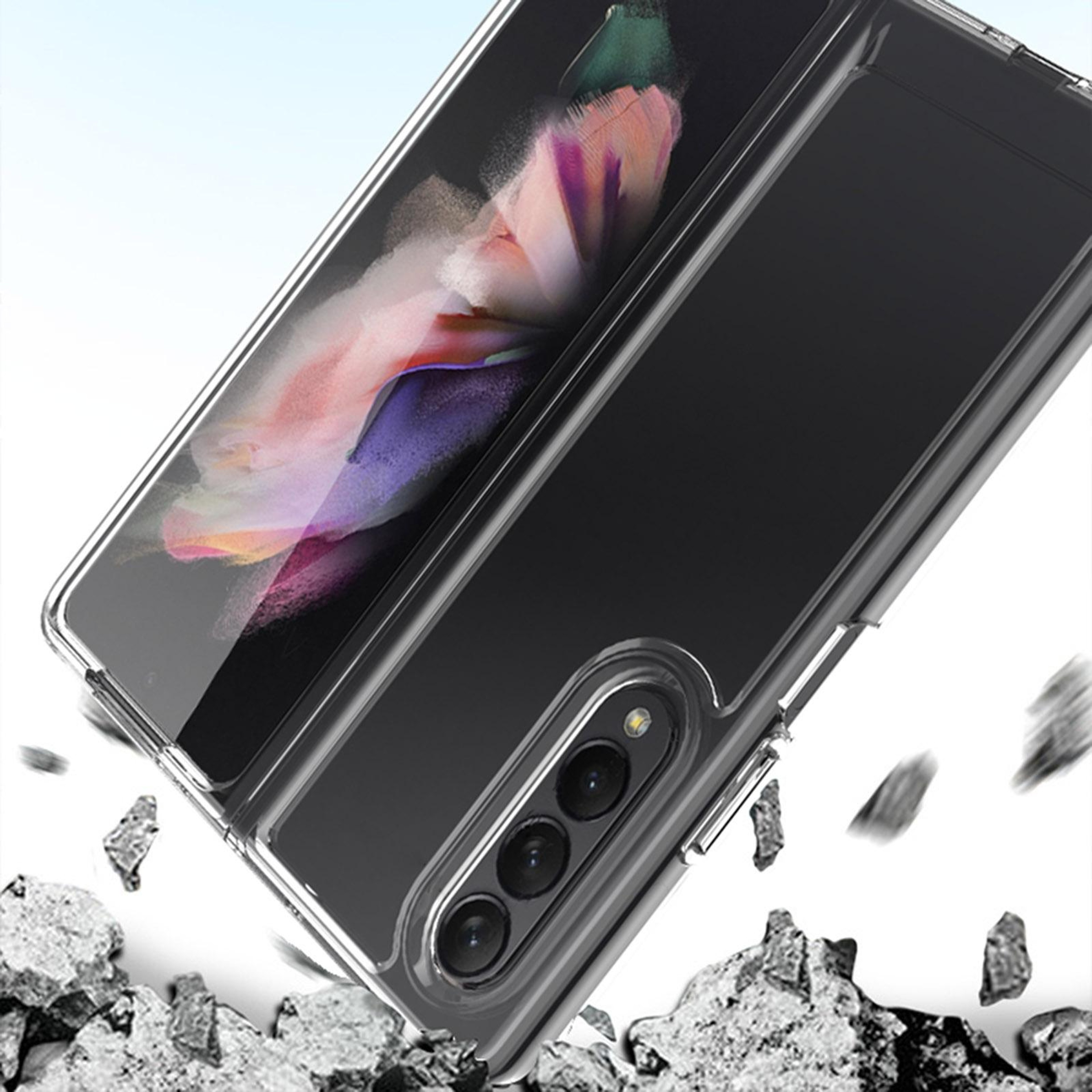 Samsung Galaxy Z Fold4 Clear Case Scratchproof TPU PC Protective Cover – view 5