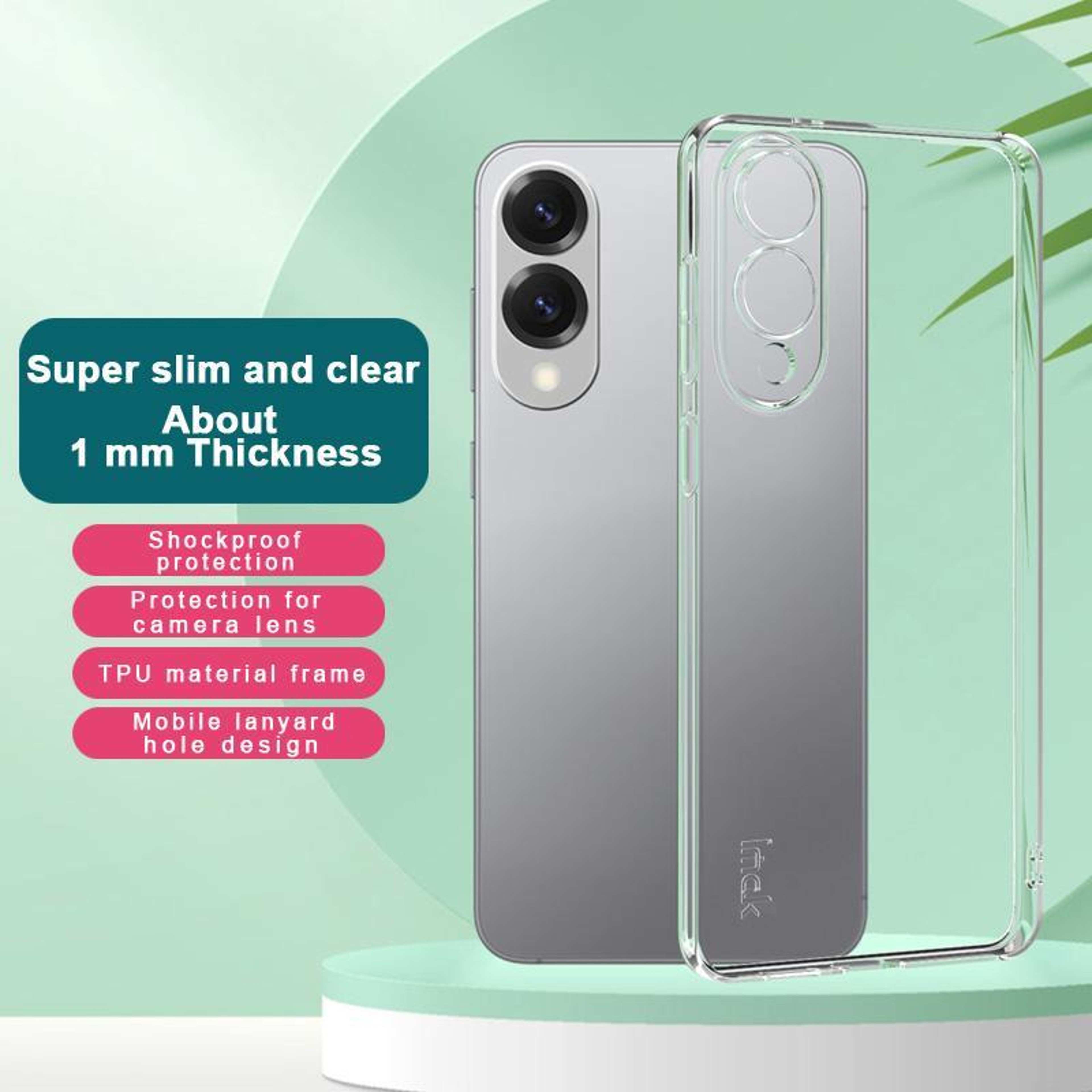 Samsung Galaxy S25 Edge Case Slim Clear TPU Case with Shockproof Corner Protection – view 3