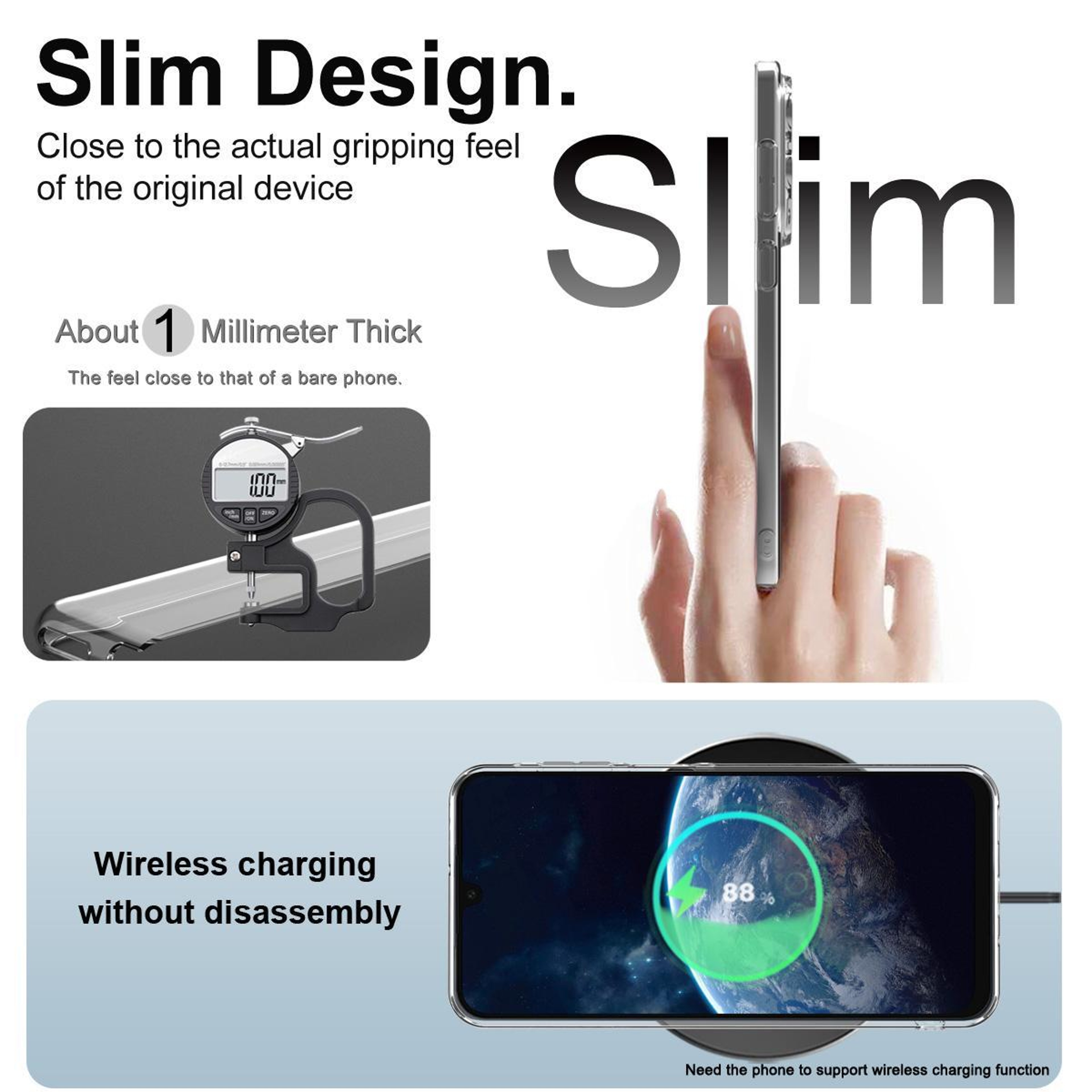 Samsung Galaxy A17 5G Clear TPU Shockproof Slim Case – view 6