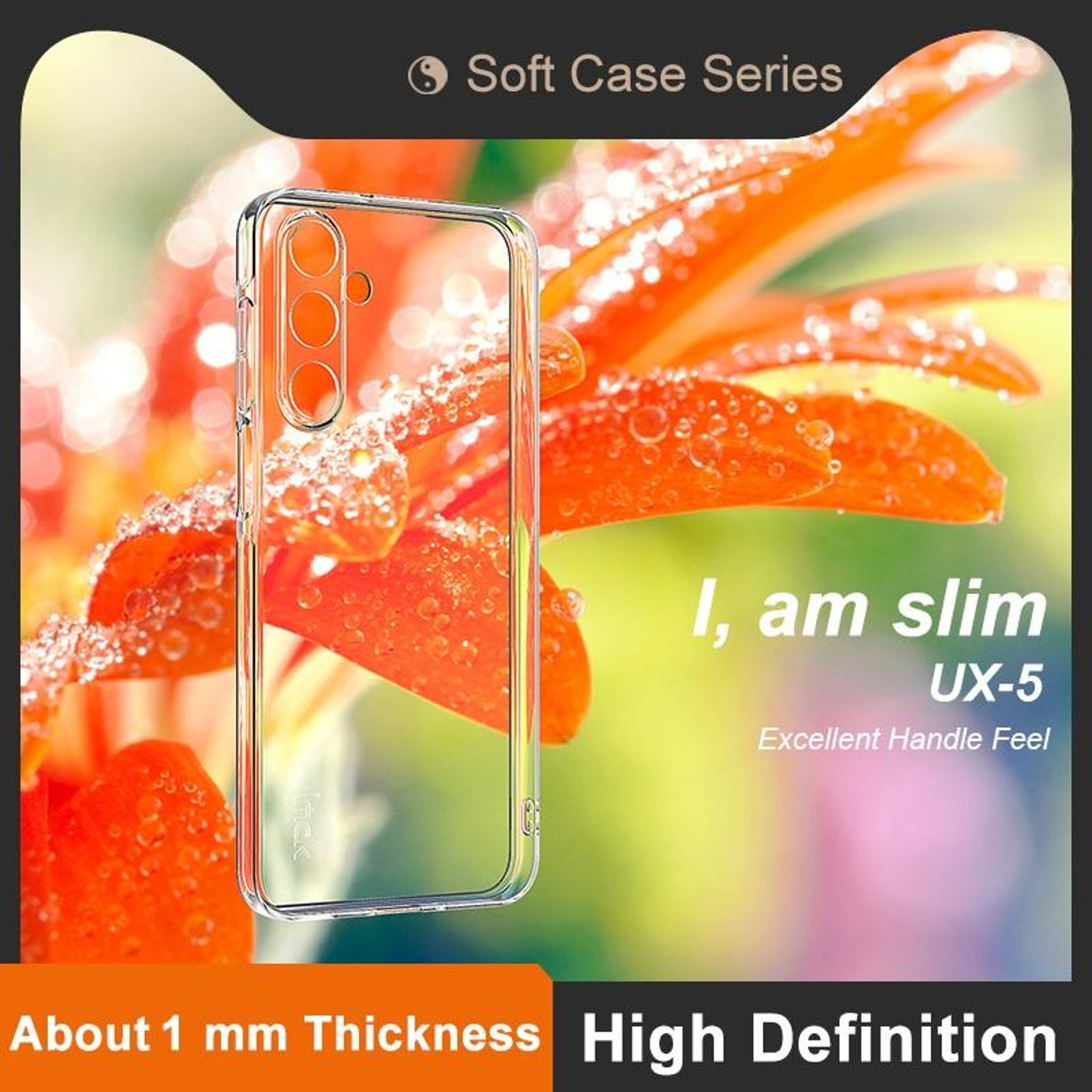 Samsung Galaxy A16 Case – Clear TPU Case with Slim Shockproof Protection – view 3