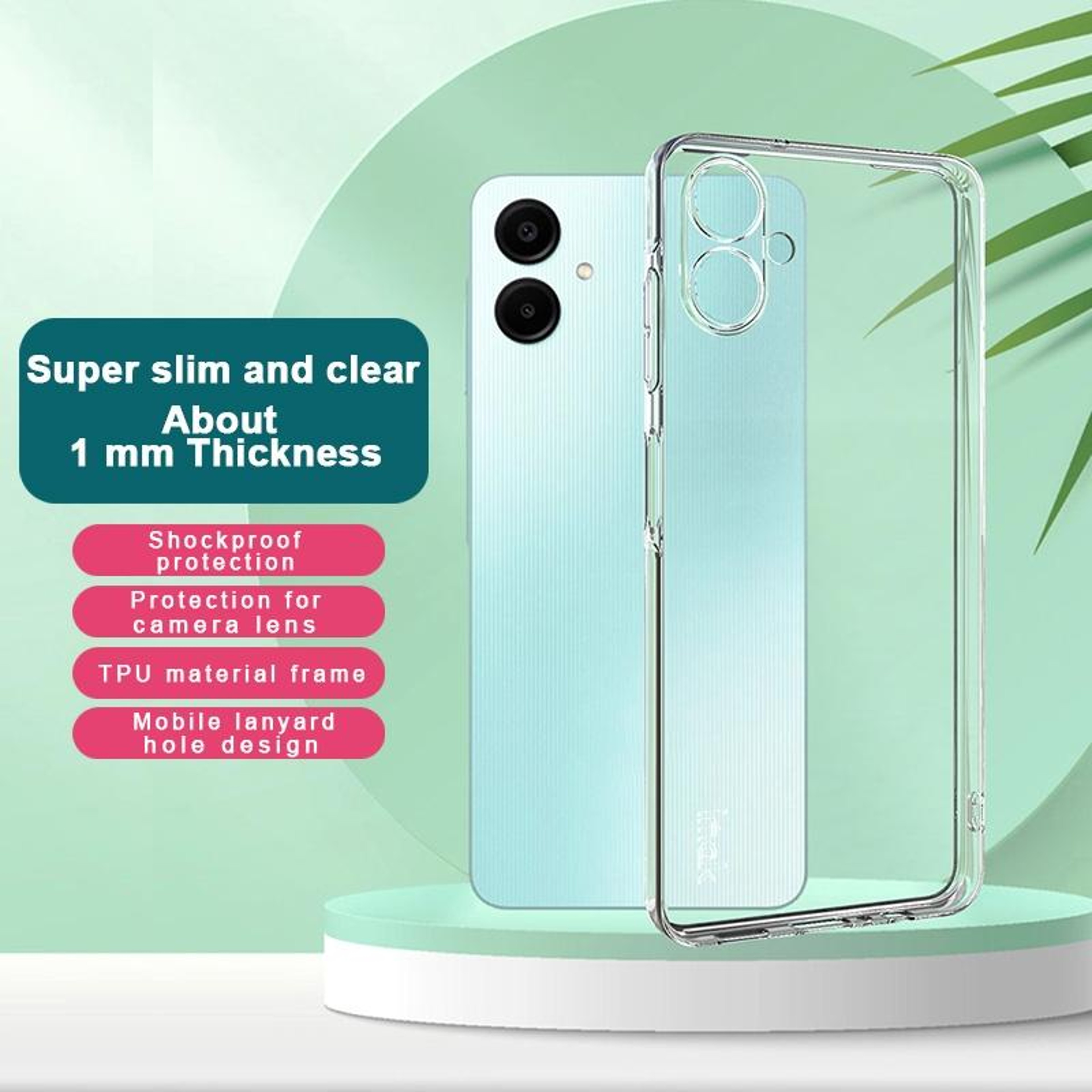Samsung Galaxy A06 4G Case – Super Slim Clear TPU Case with Shockproof Corner Protection – view 2