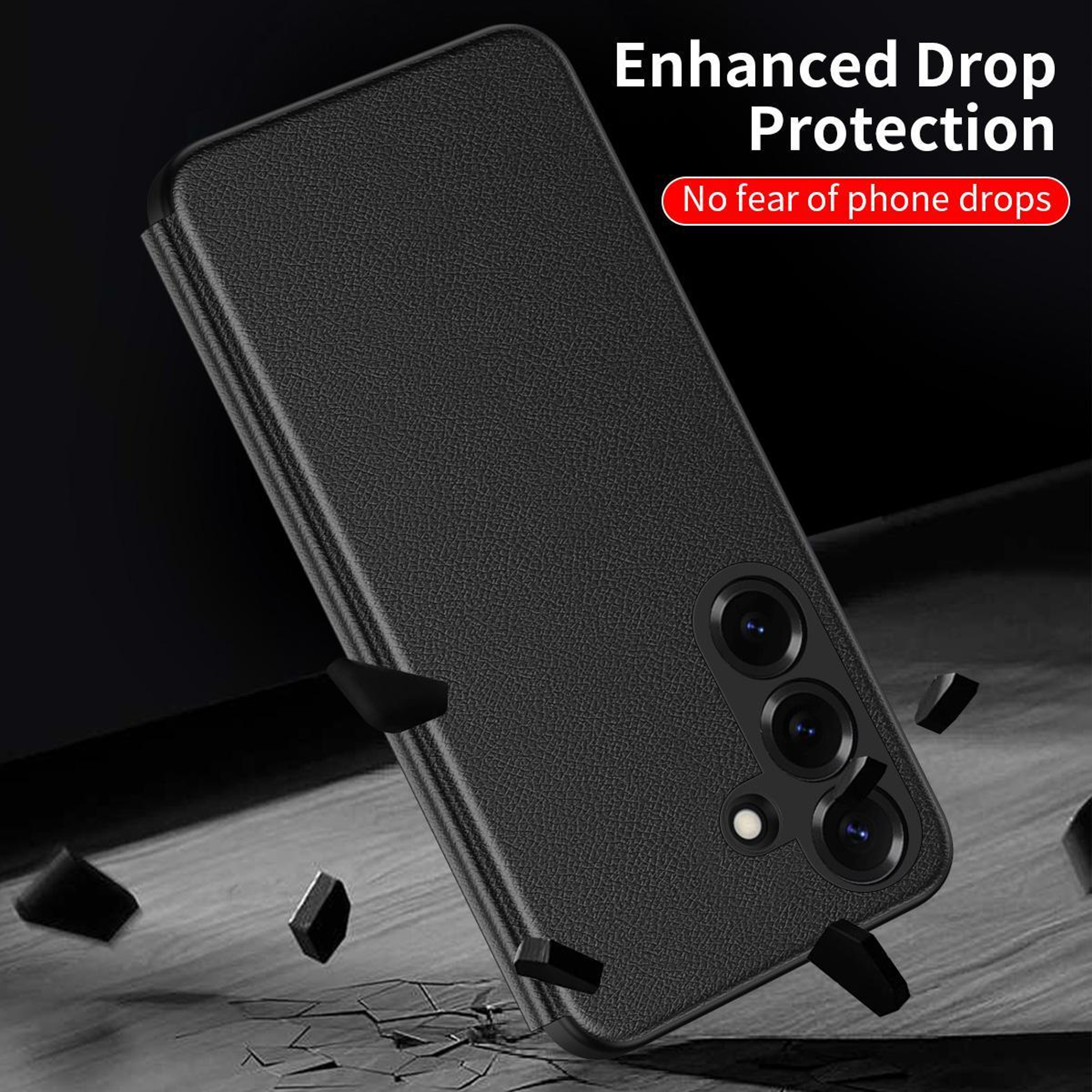Samsung Galaxy Series Case With Smart View Window And PU Leather Flip Cover 4