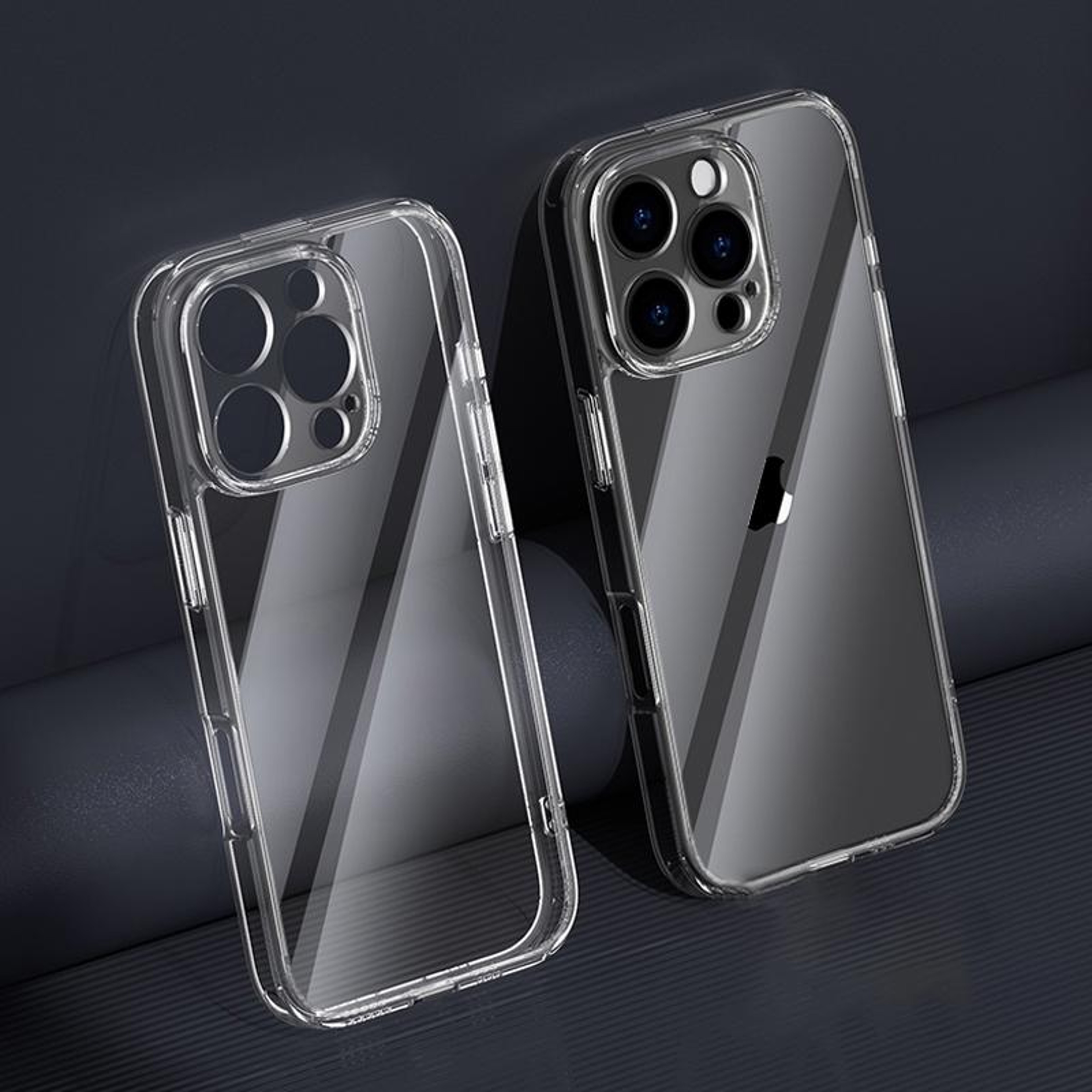 iPhone 16 Pro Max Clear Shockproof Case with 9H Glass Back and Camera Protection – view 1