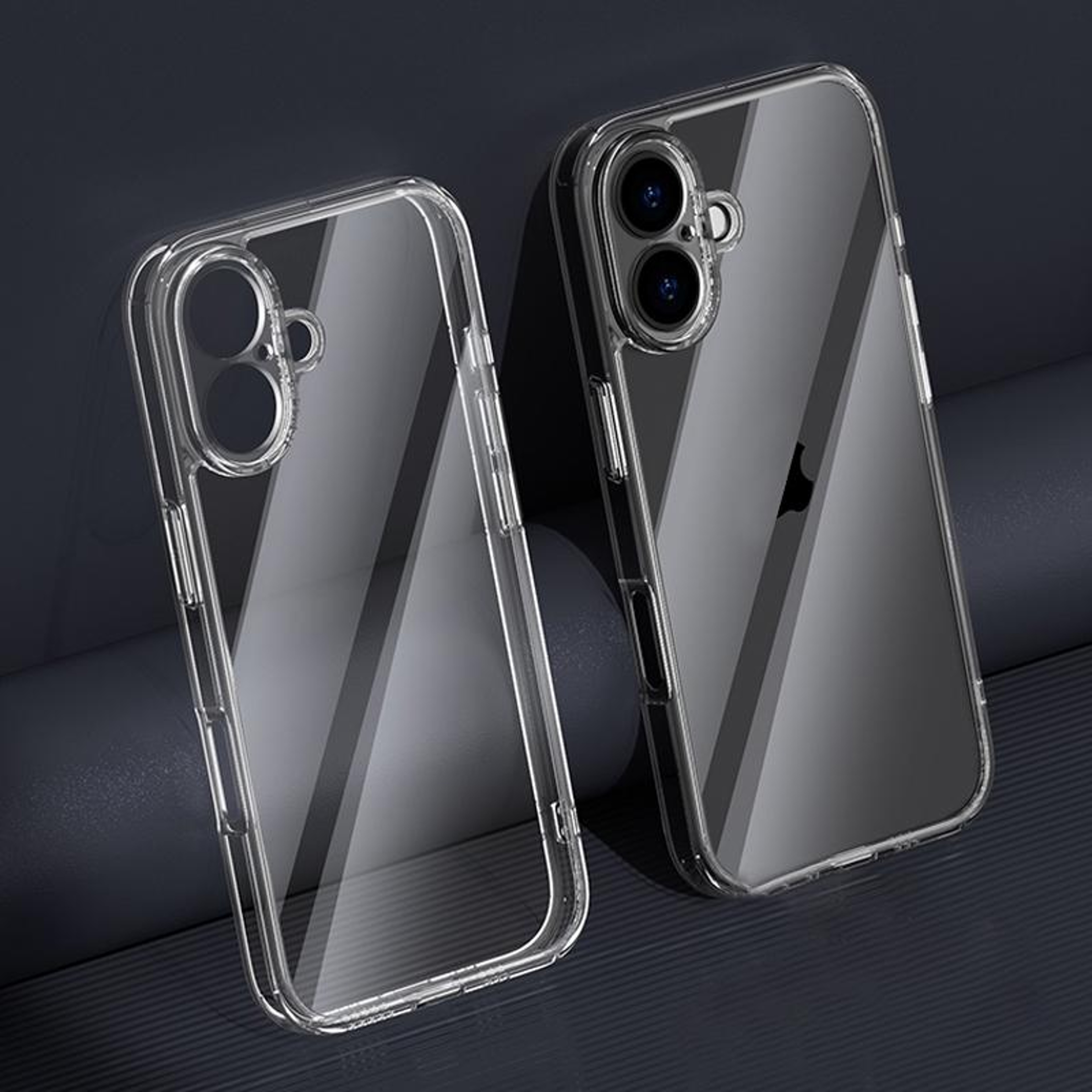 iPhone 16 Clear 9H Glass Shockproof Case with Corner Airbag Protection – view 1