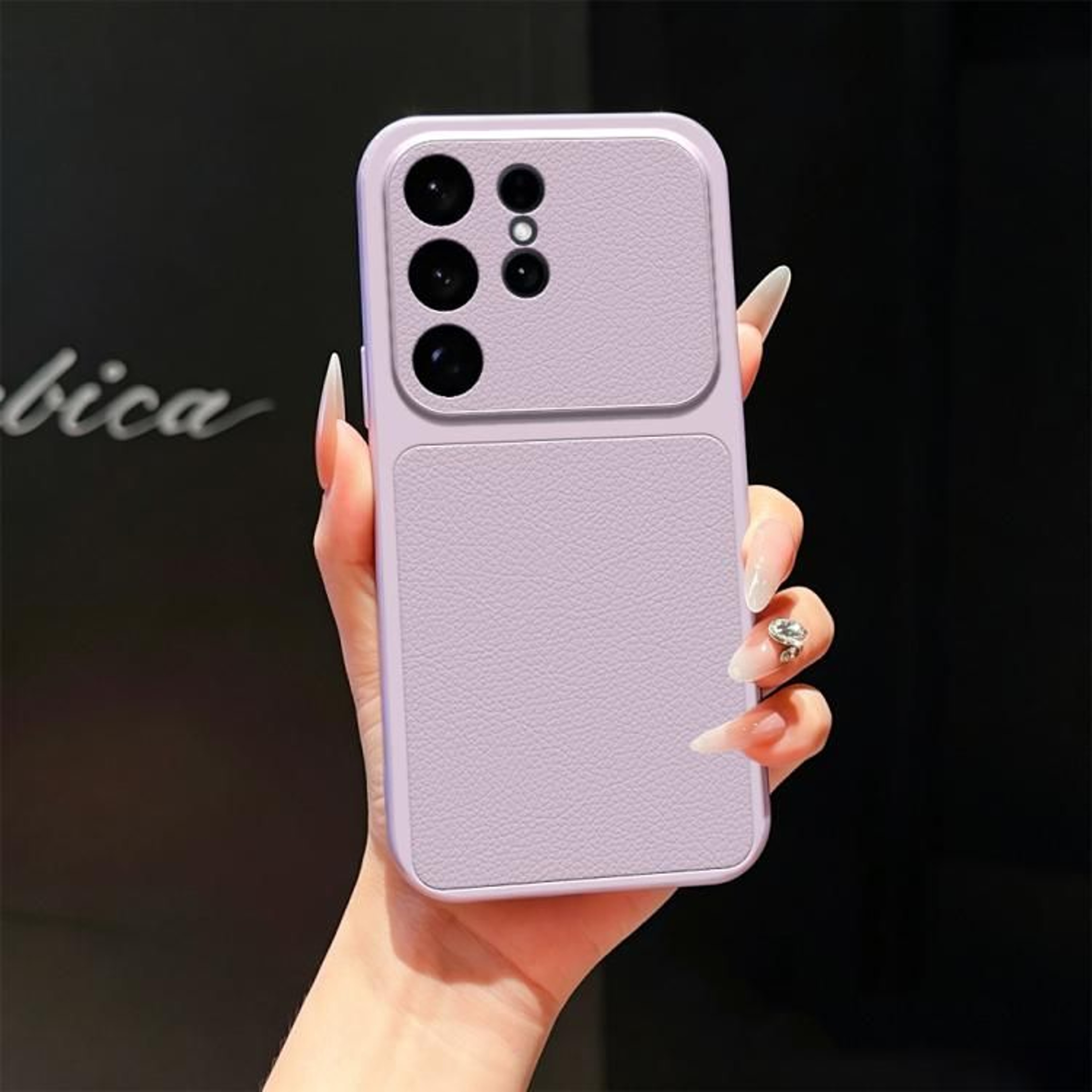 Galaxy S26 Ultra Lambskin Feel Shockproof Phone Case With Slim TPU Protection 10