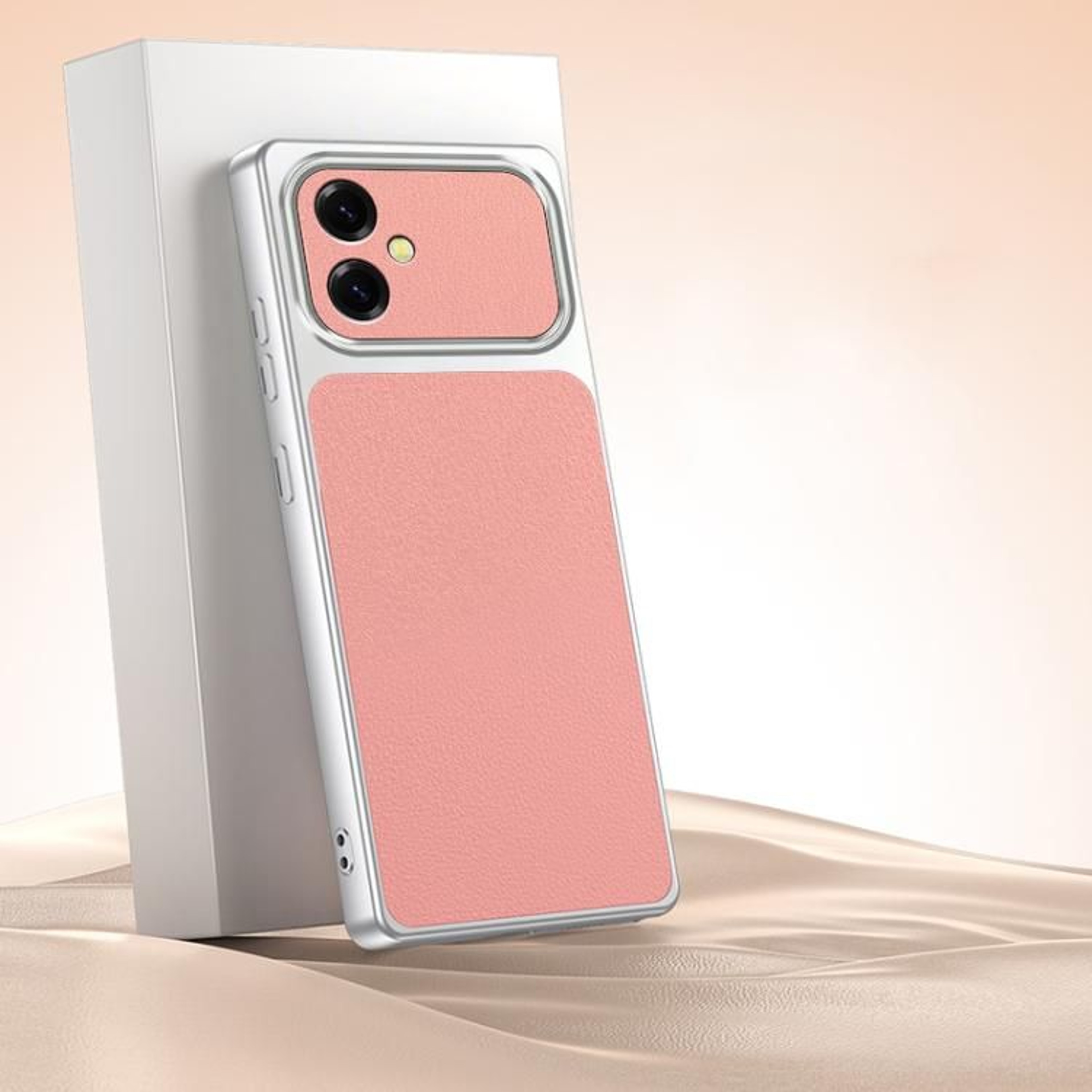 Galaxy A06 4G Lambskin Feel Shockproof TPU Leather Protective Case 8