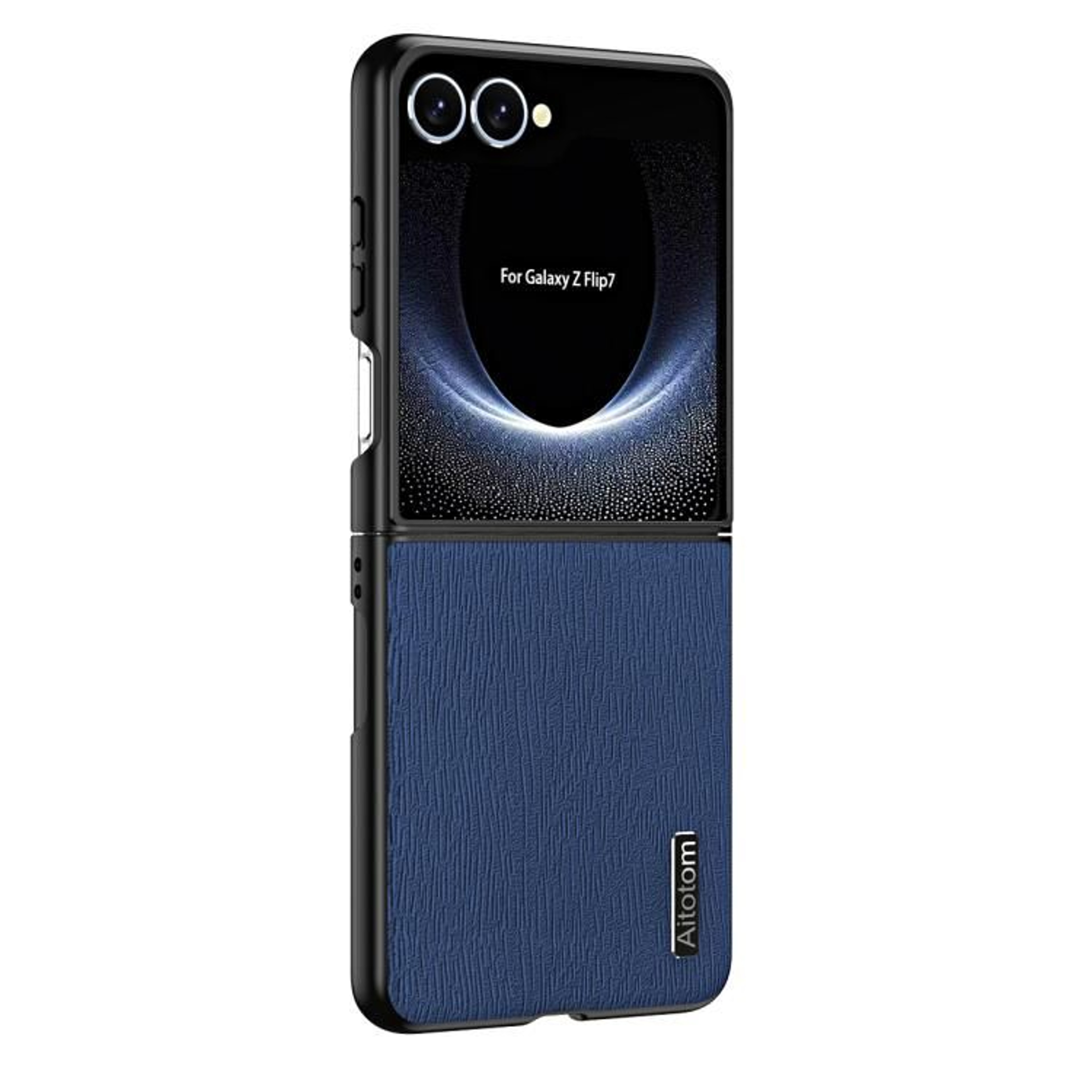 Samsung Galaxy Z Flip7 Tree Bark Leather Shockproof Protective Case 8