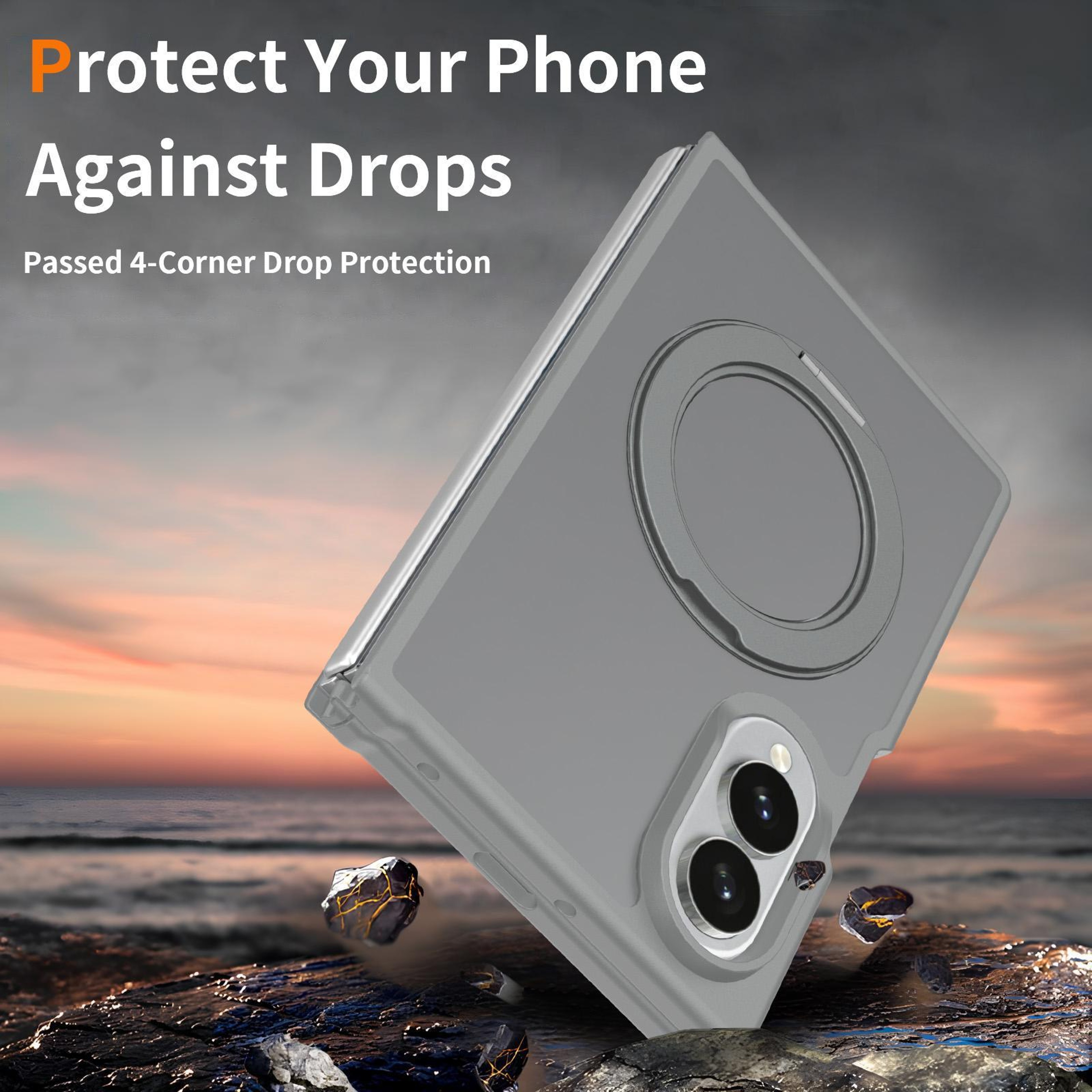 Galaxy Z Fold8 5G Magnetic Case With 360 Rotating Stand 1