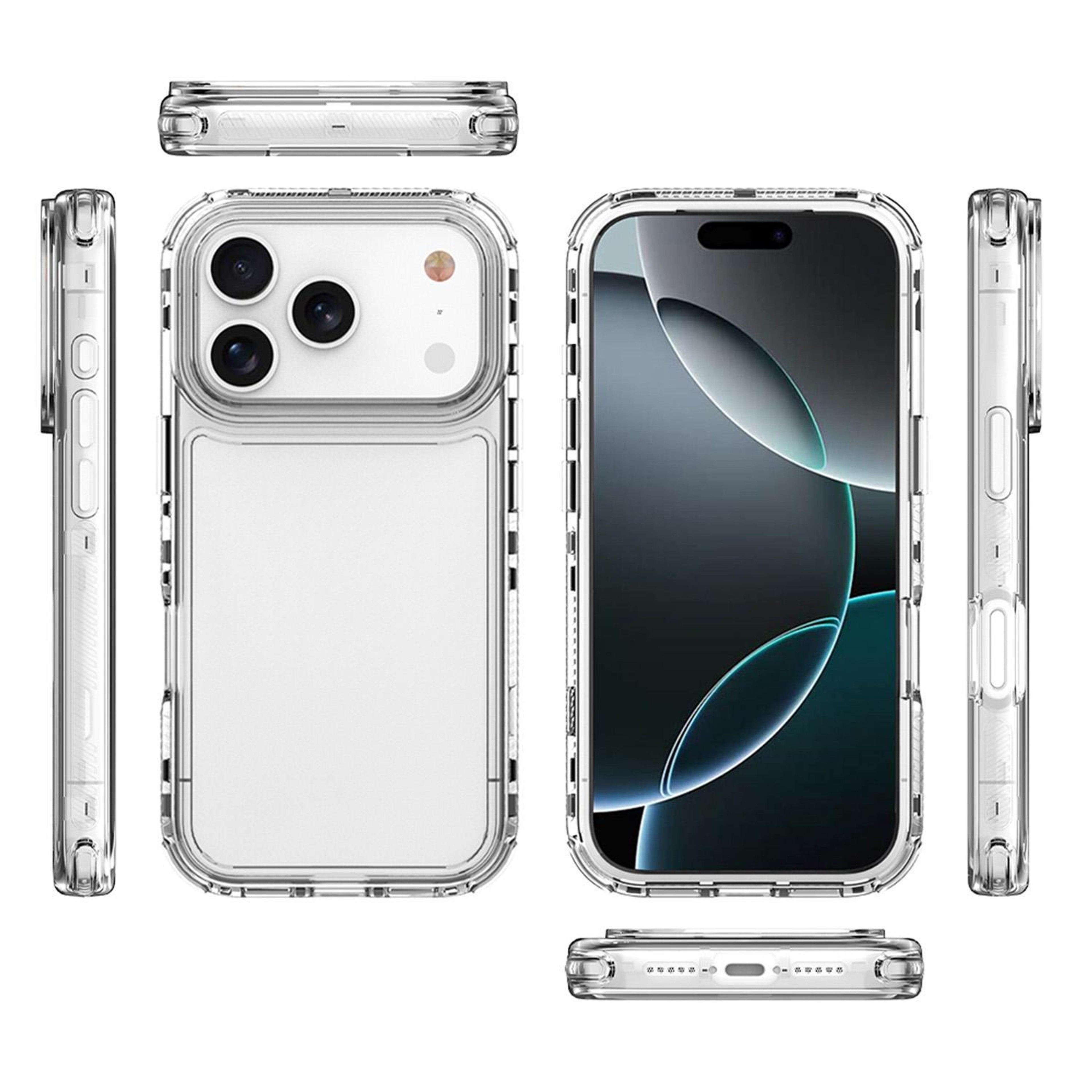 iPhone 17 Pro Clear Acrylic Case Slim Protective TPU Cover – view 3