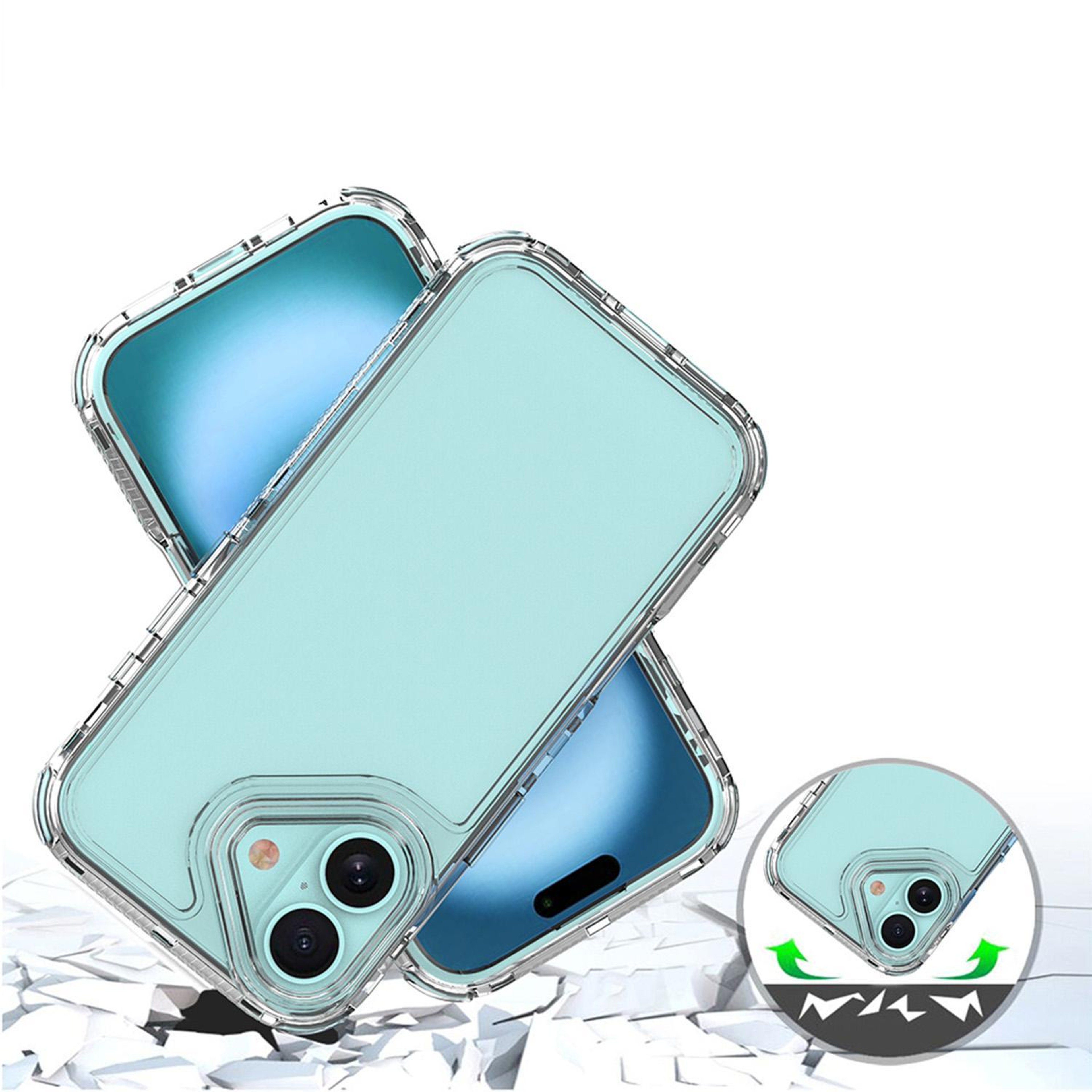 iPhone 17 Clear Acrylic Case with Slim Protective TPU Bumper – view 5