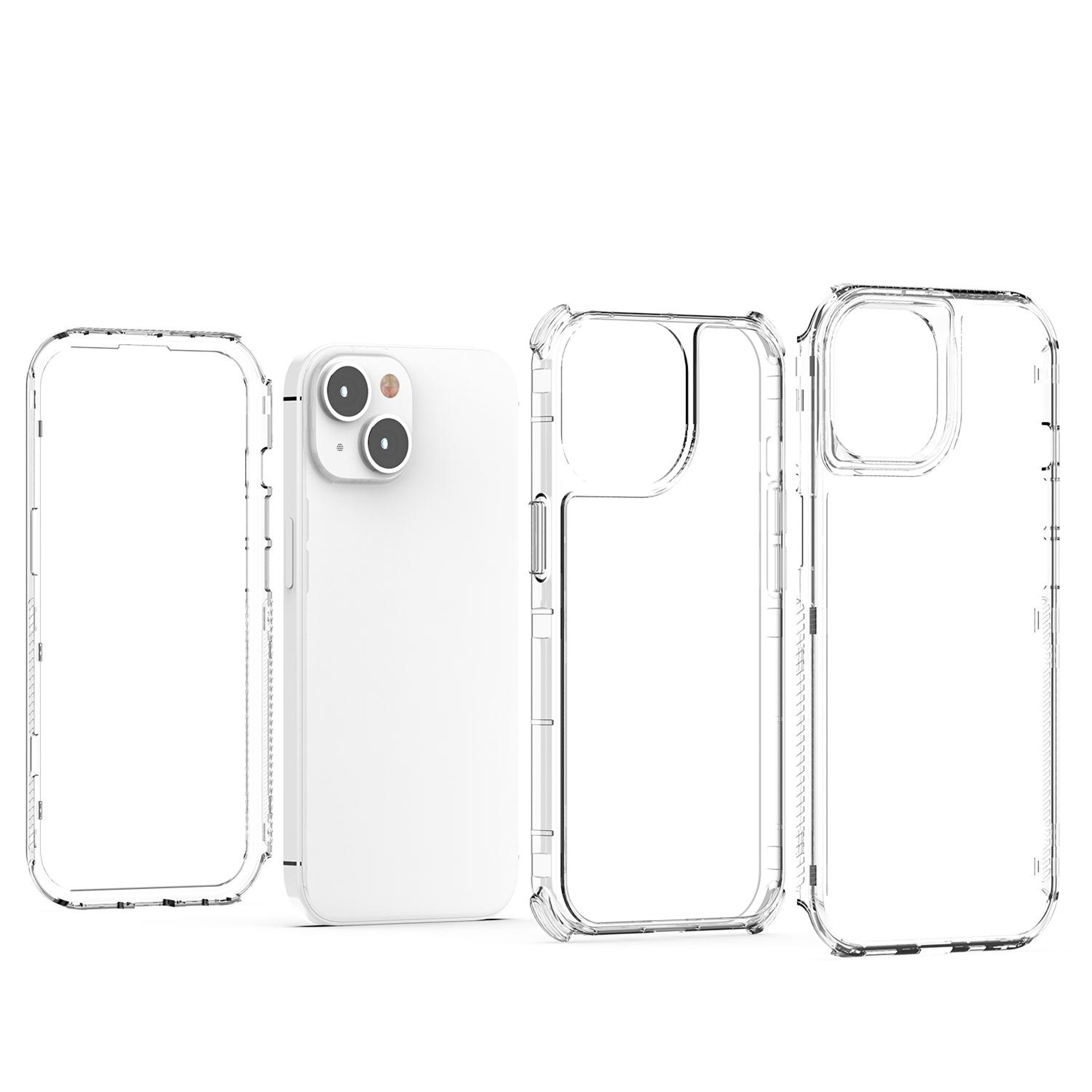 Crystal Clear iPhone 14 Plus Case with Acrylic Back and TPU Protection – view 6