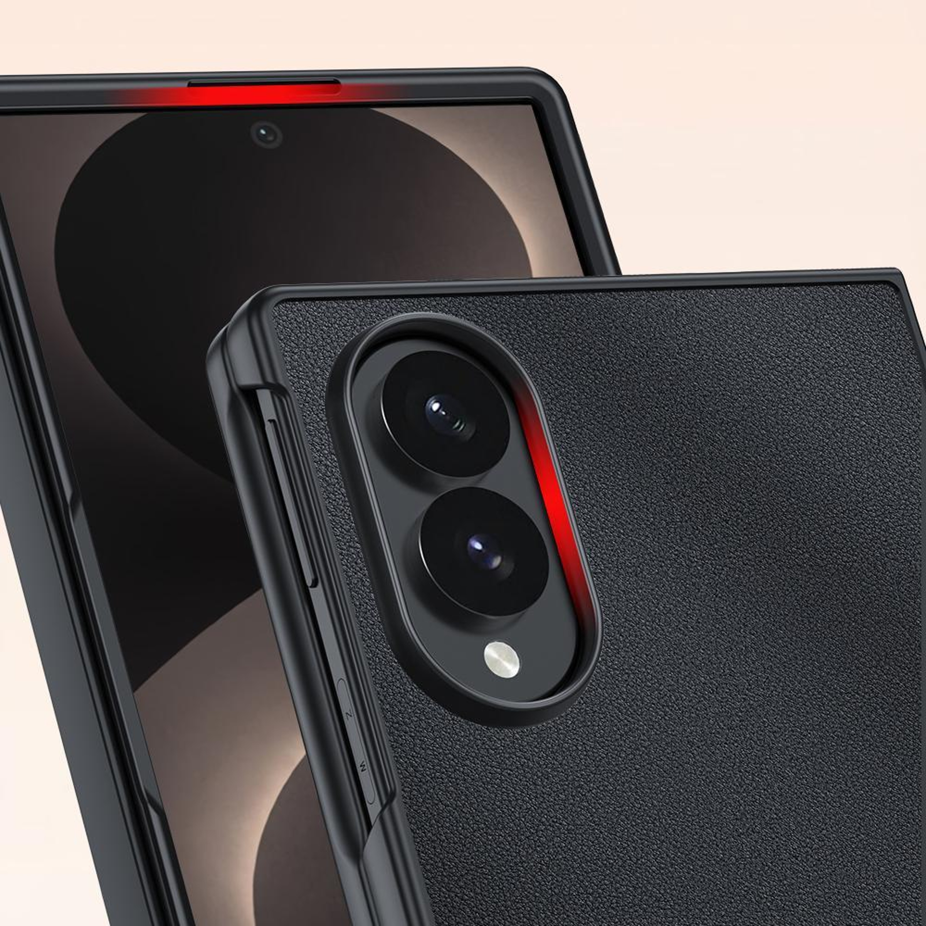 Samsung Galaxy Z Fold8 5G Ultra Thin PU Leather Case With Anti Scratch Grip 3