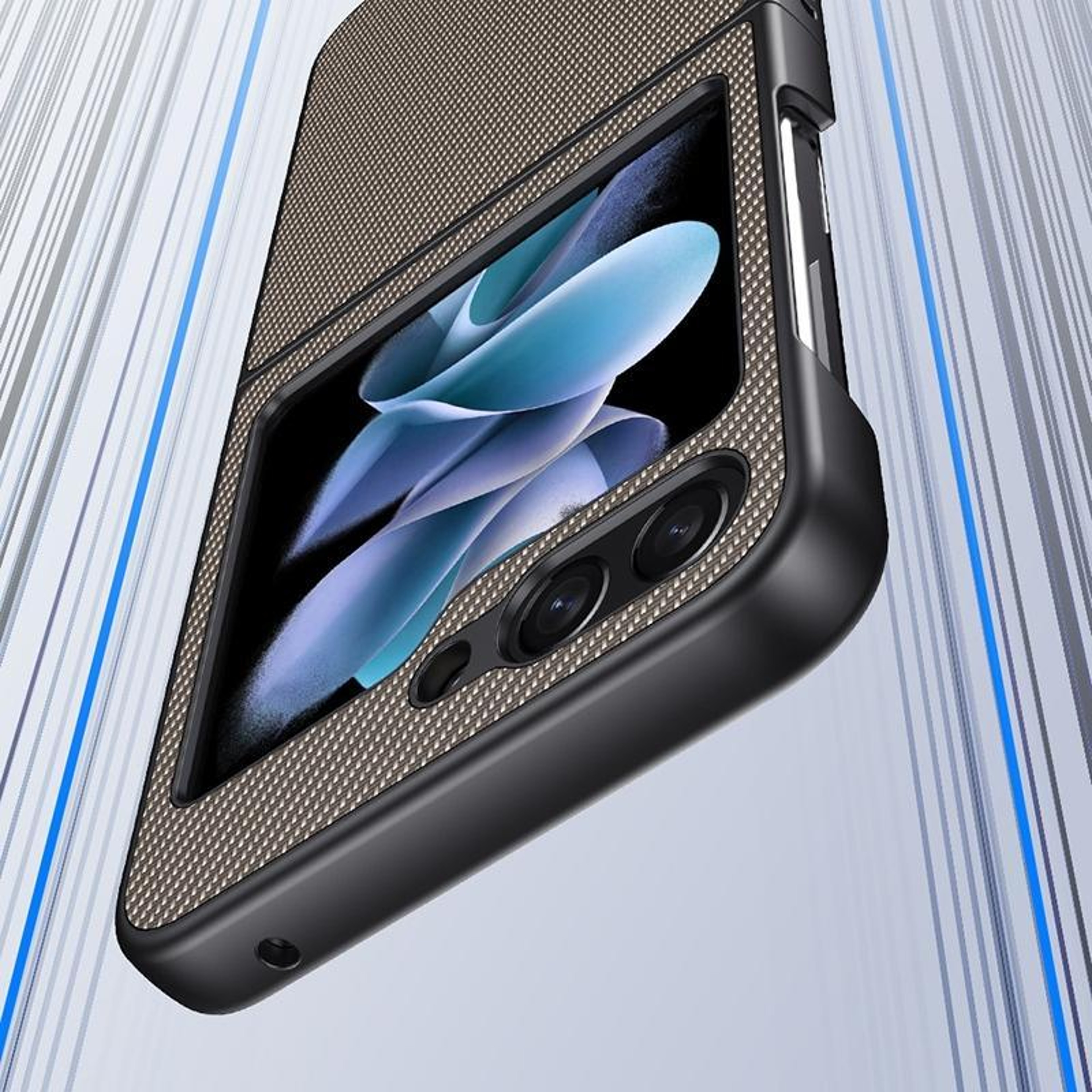 Galaxy Z Flip8 5G Ultra Thin Leather Case With Slim Anti Scratch Protection 3