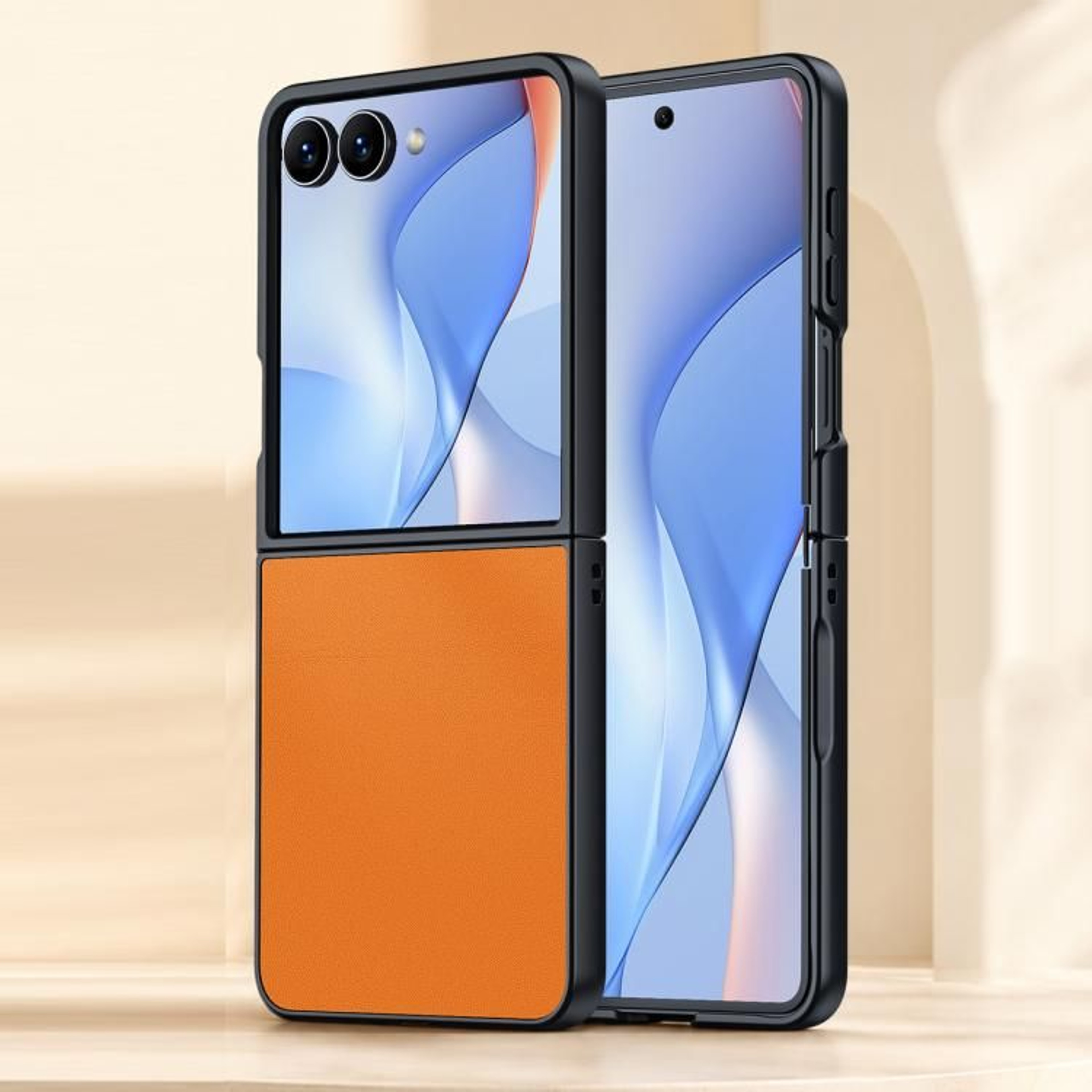Galaxy Z Flip8 5G Ultra Thin Leather Case With Slim Anti Scratch Protection 6