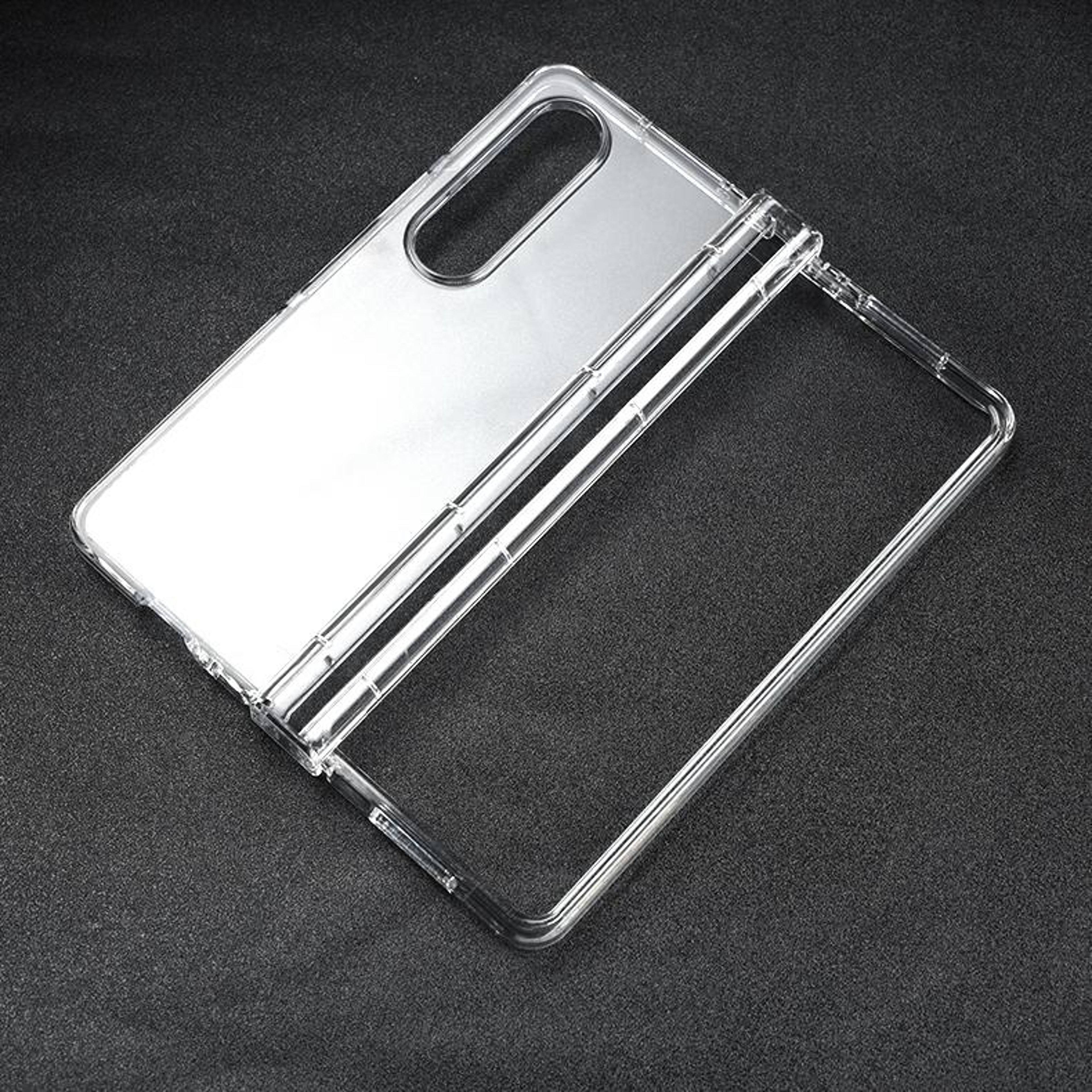 Samsung Galaxy Z Fold4 3 in 1 Transparent PC Case Slim Protective Cover – view 2