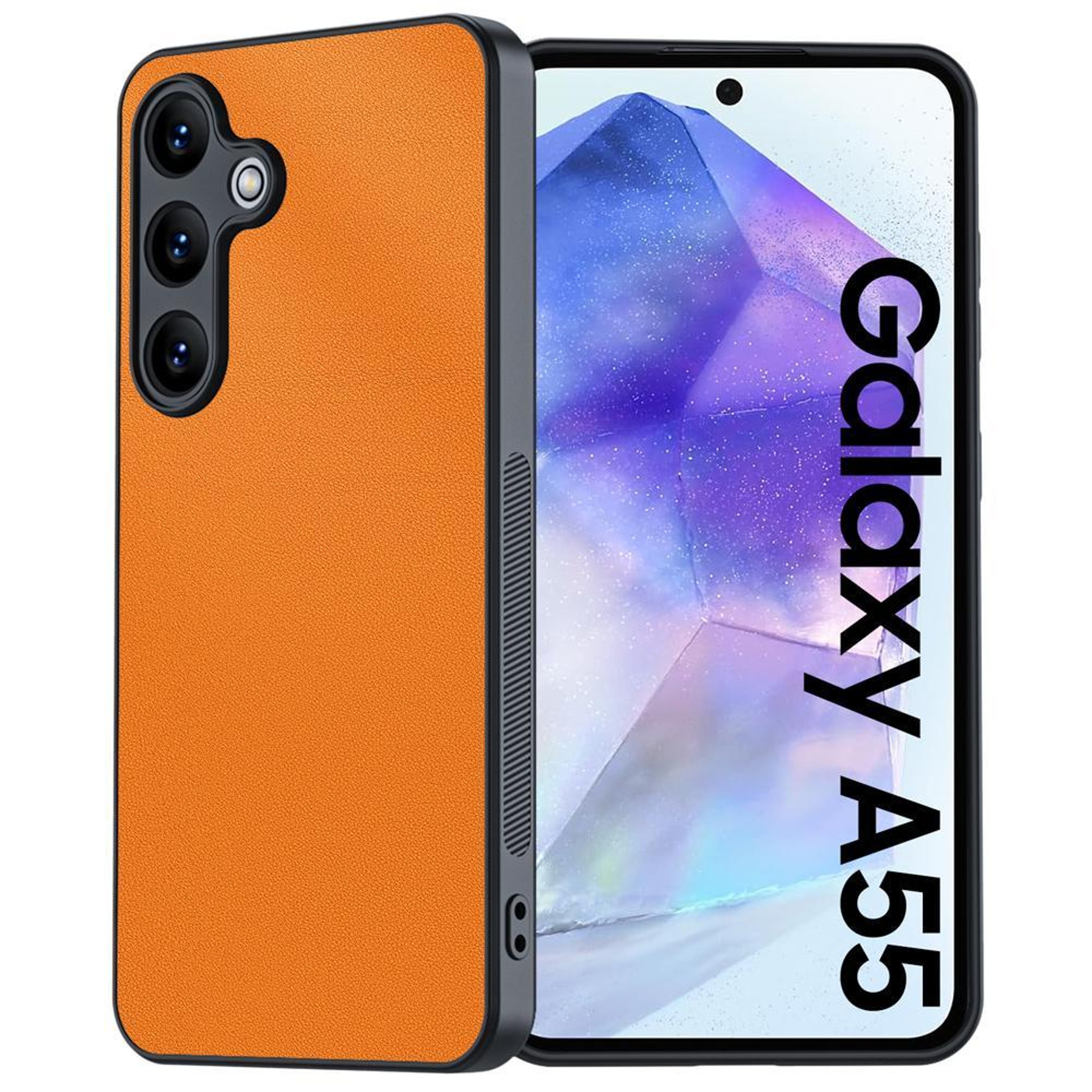 Samsung Galaxy A55 5G Ultra Thin Leather Case Slim Anti Scratch Protective Cover 0