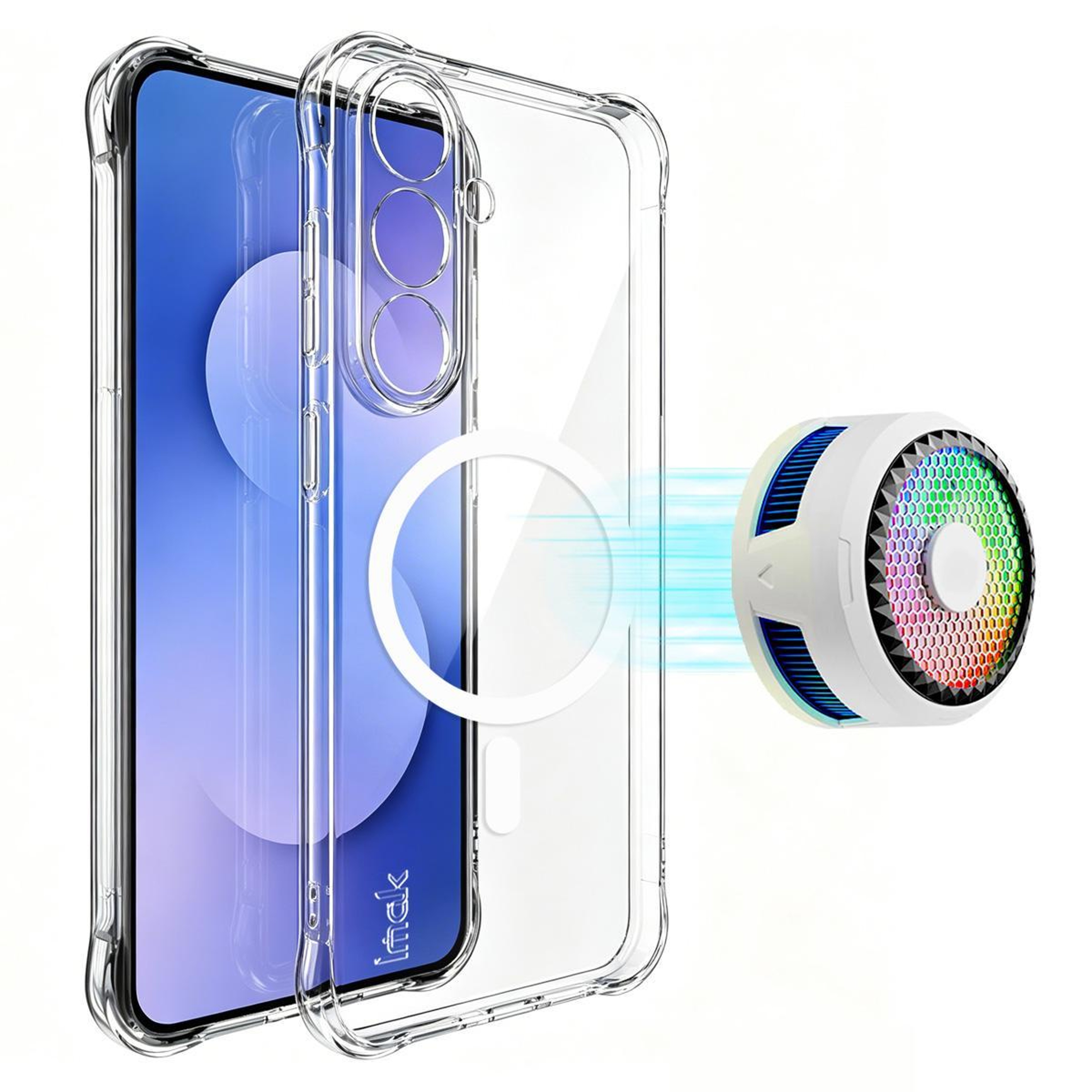 Galaxy S26 FE 5G Case Magnetic Shockproof Clear TPU Airbag Cover – view 1