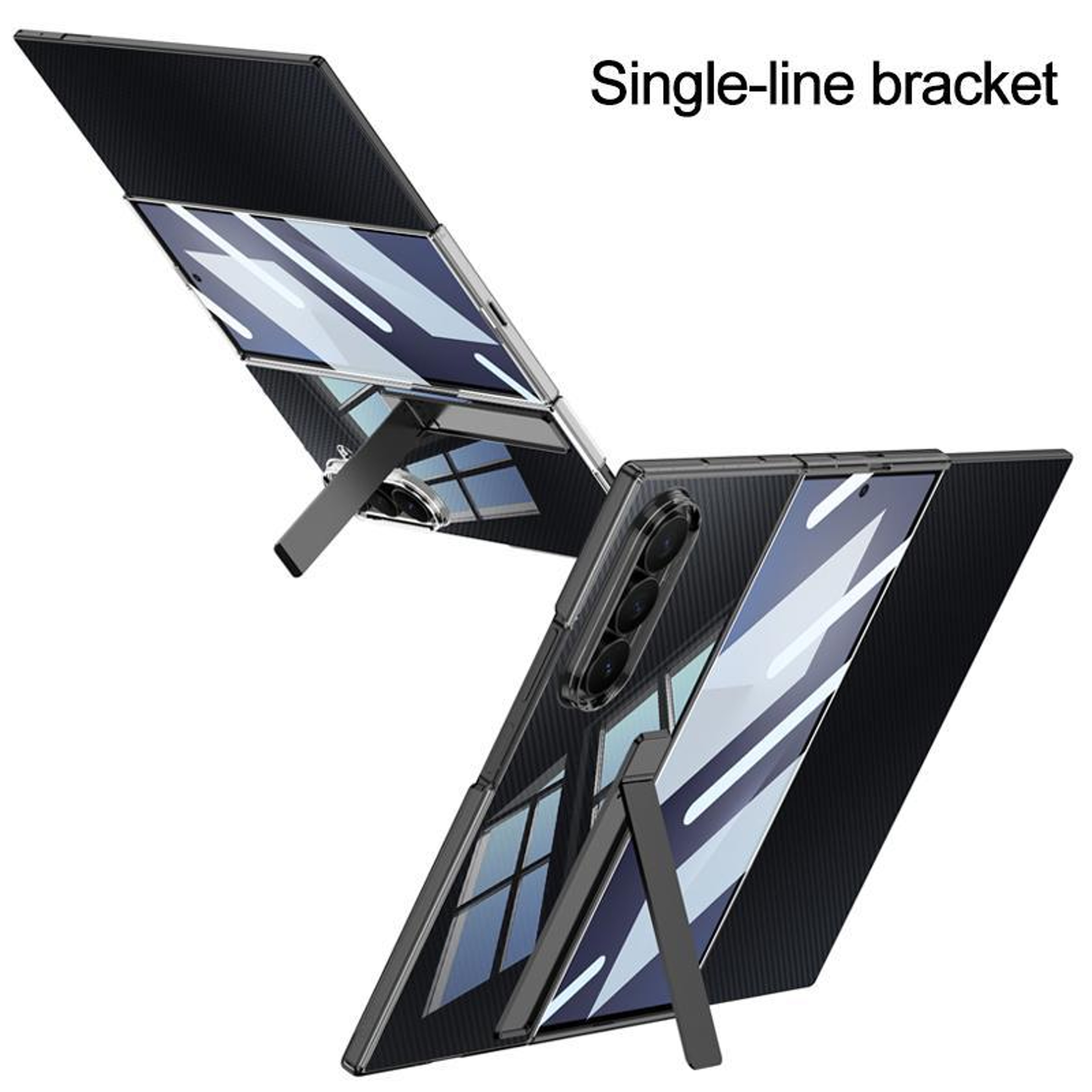 GKK Samsung Galaxy Z TriFold Clear Case with Kickstand Slim Protective Cover – view 2