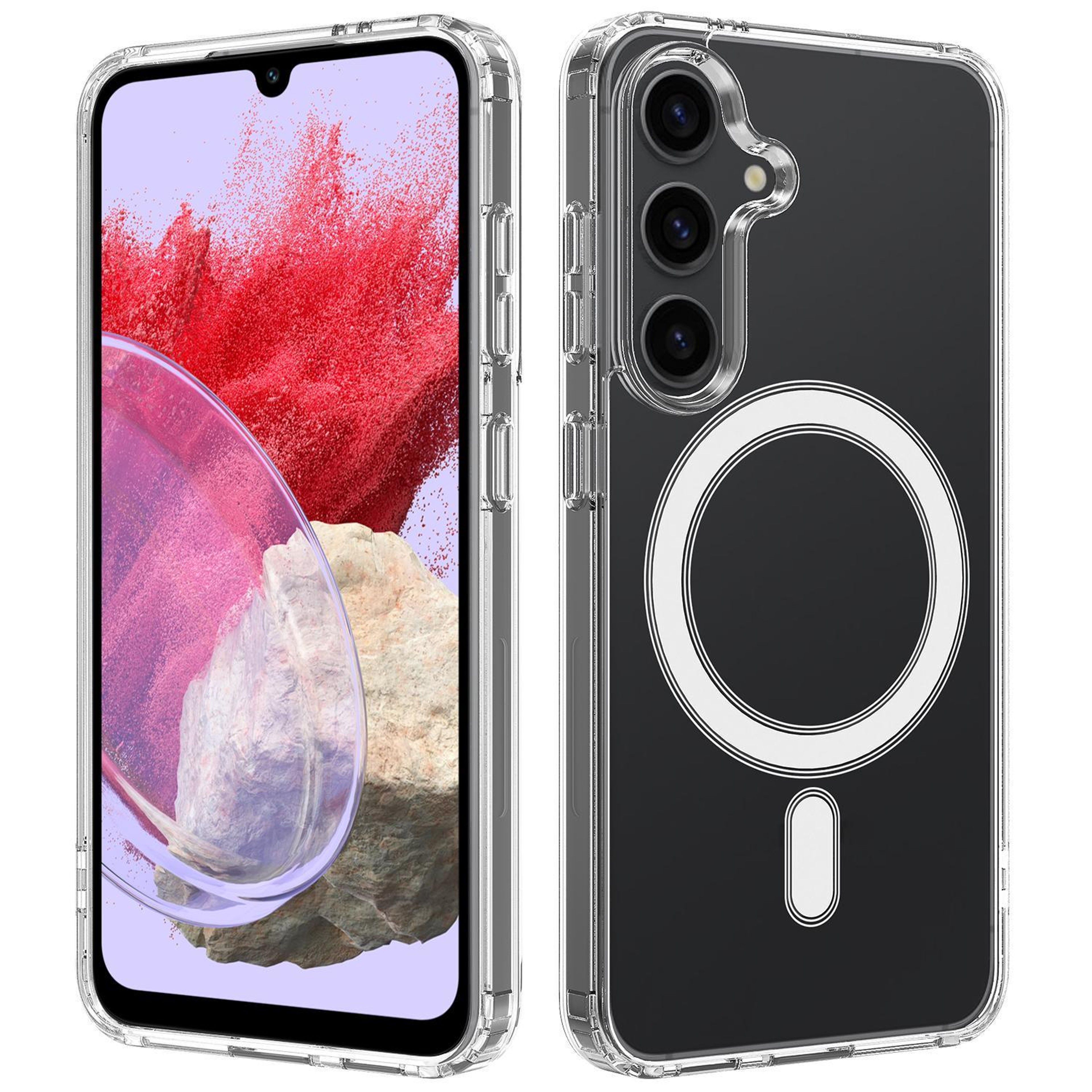 Samsung Galaxy M34 5G F34 MagSafe Clear Case with Magnetic Charging and Drop Protection – view 1