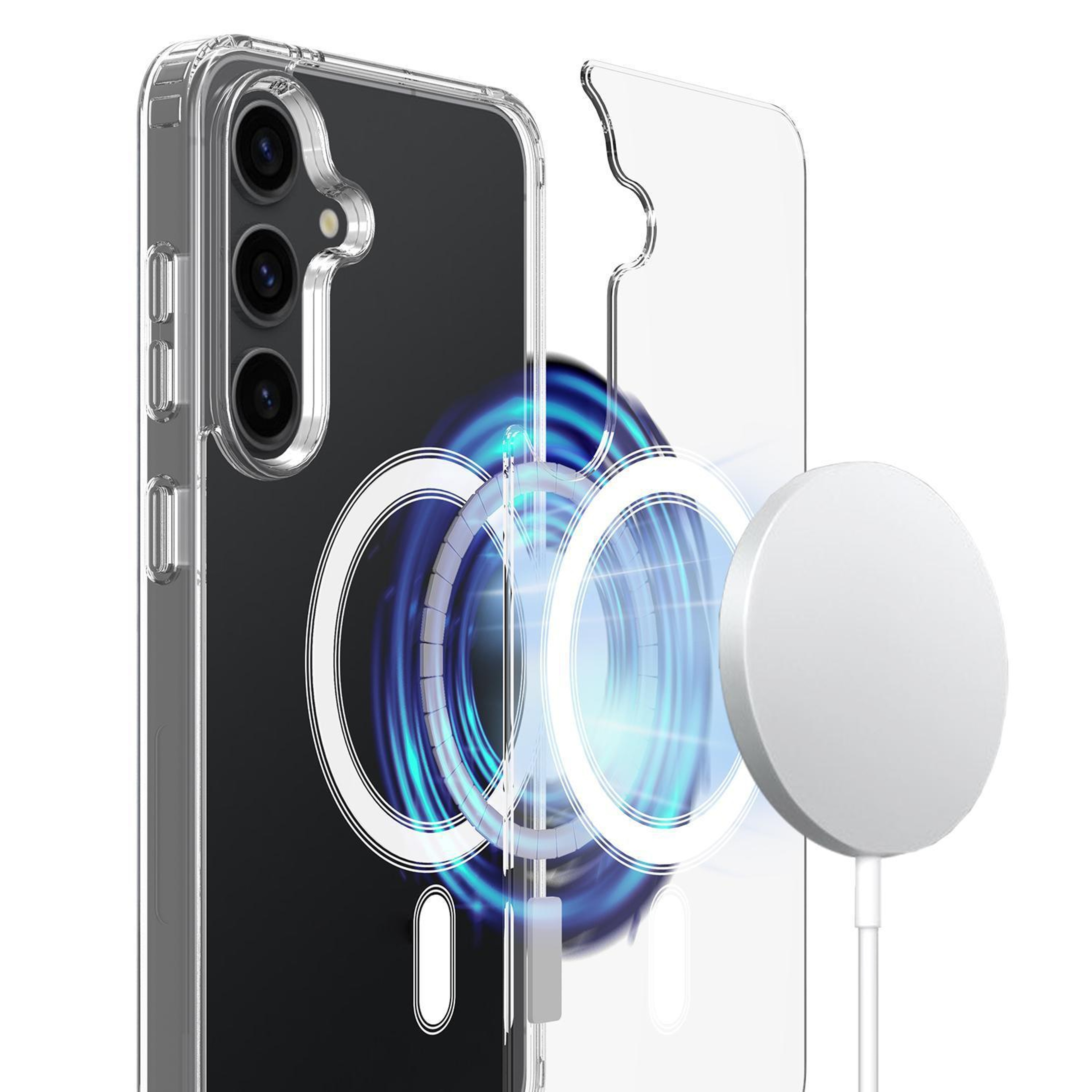 Samsung Galaxy A15 5G MagSafe Clear Case with Magnetic Charging and Drop Protection – view 2