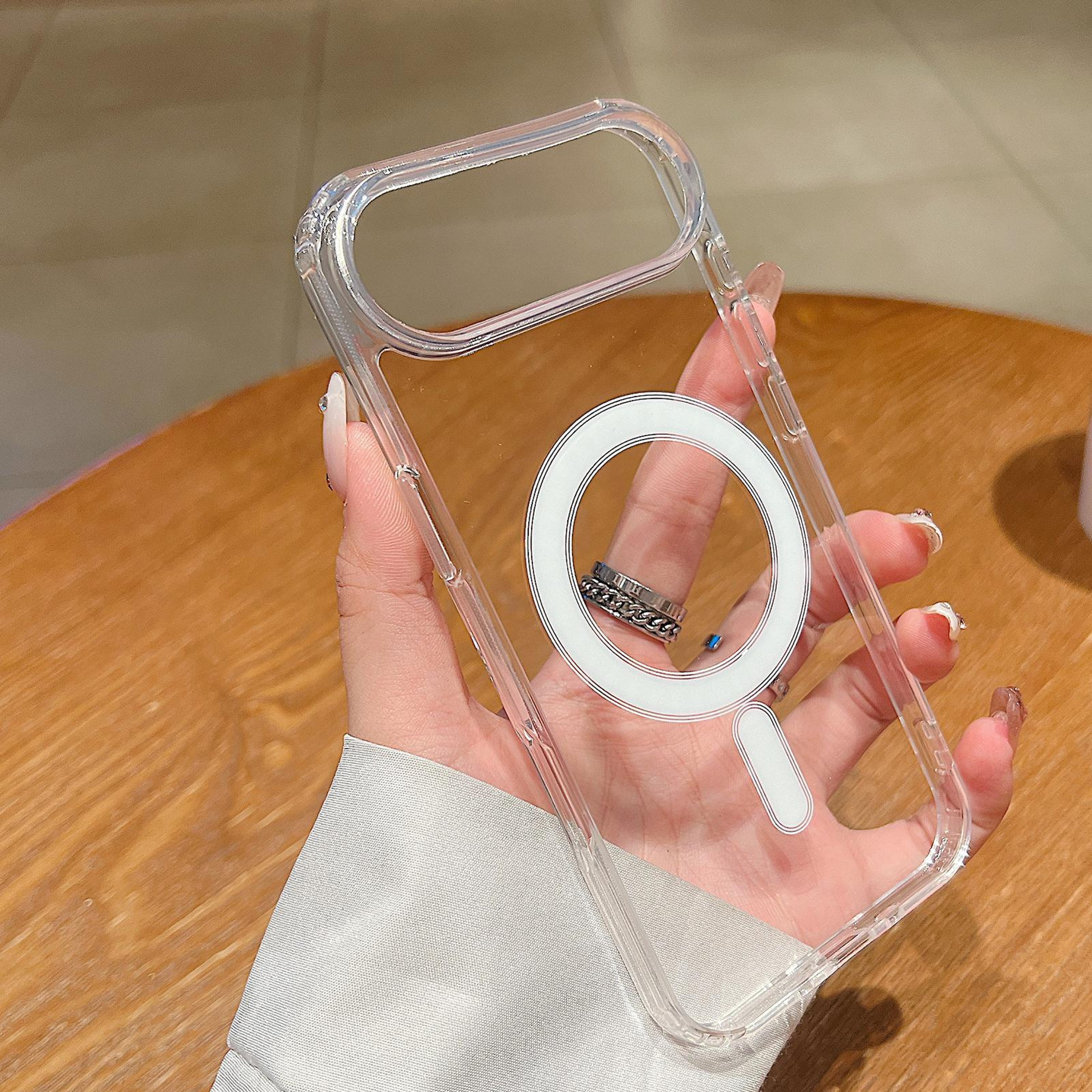 iPhone 17 Air Clear MagSafe Case with Acrylic Back and TPU Drop Protection – view 1