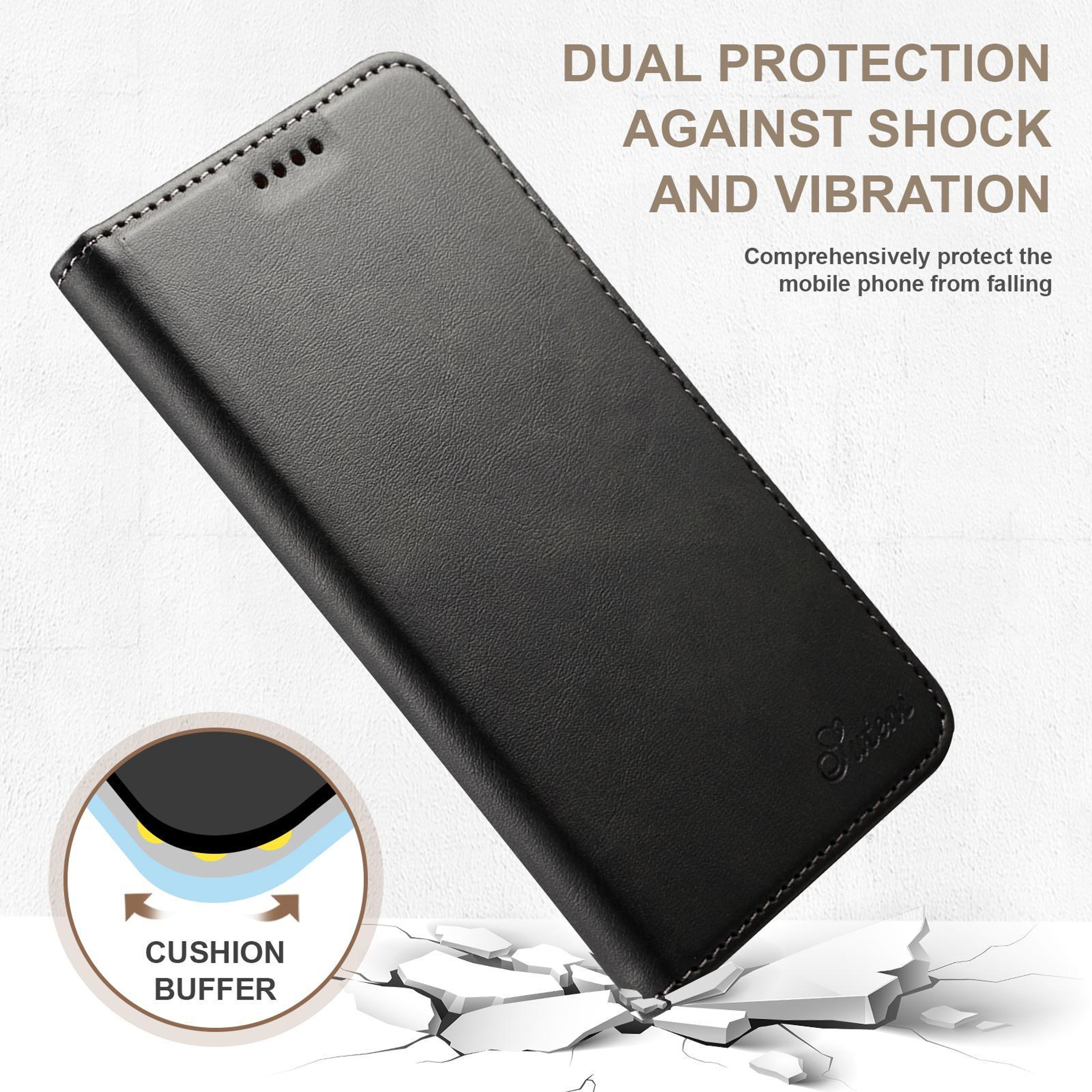 Samsung Galaxy S25 Plus Case Calf Texture Leather Wallet Case With Card Slots And Kickstand 1