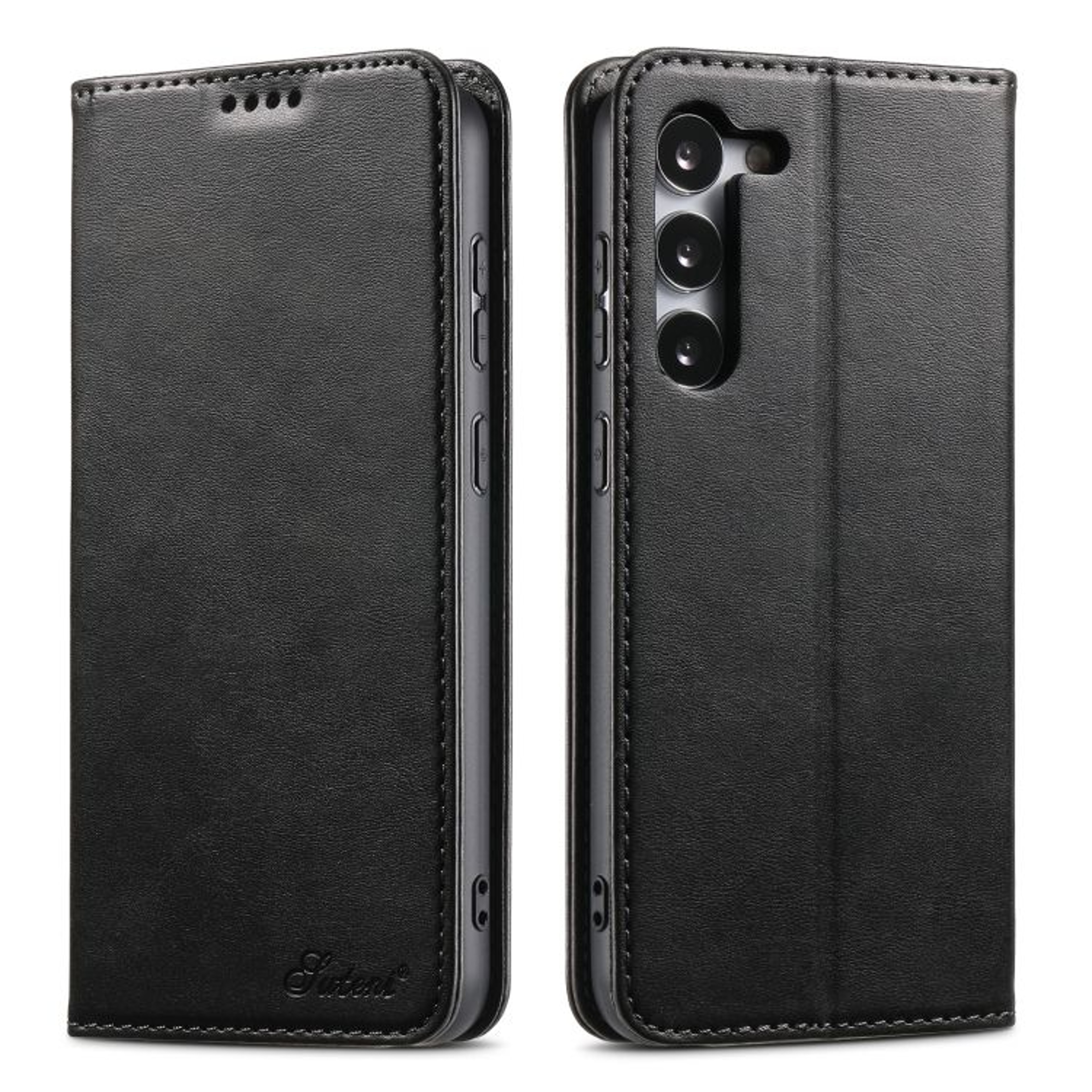 Samsung Galaxy S24 Plus Wallet Case With Calf Texture Leather Card Holder And Kickstand 6