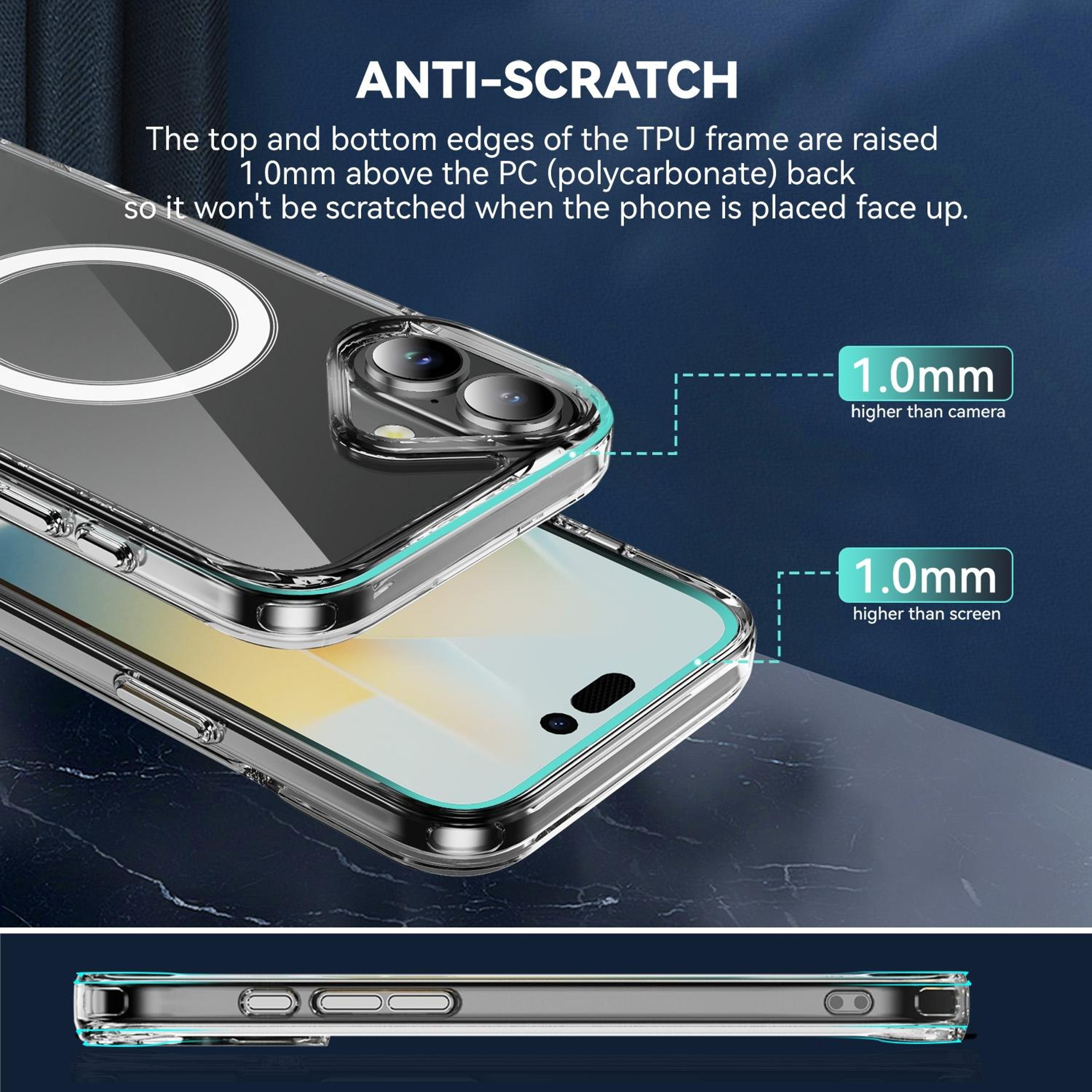 iPhone 16 Plus MagSafe Clear Case with Protective PC TPU Design – view 6