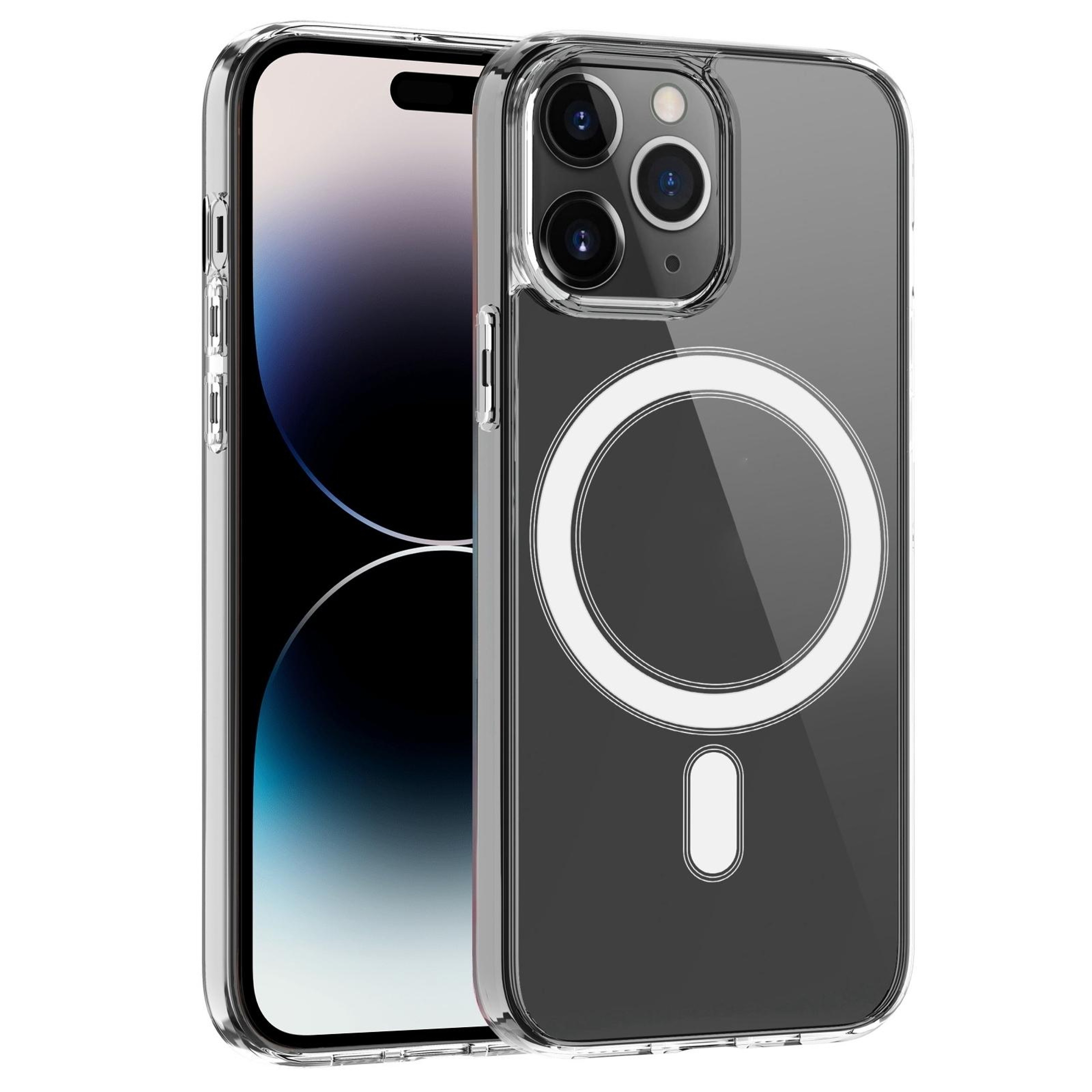 iPhone 15 Pro Max Clear MagSafe Case with Protective PC TPU Design – view 1