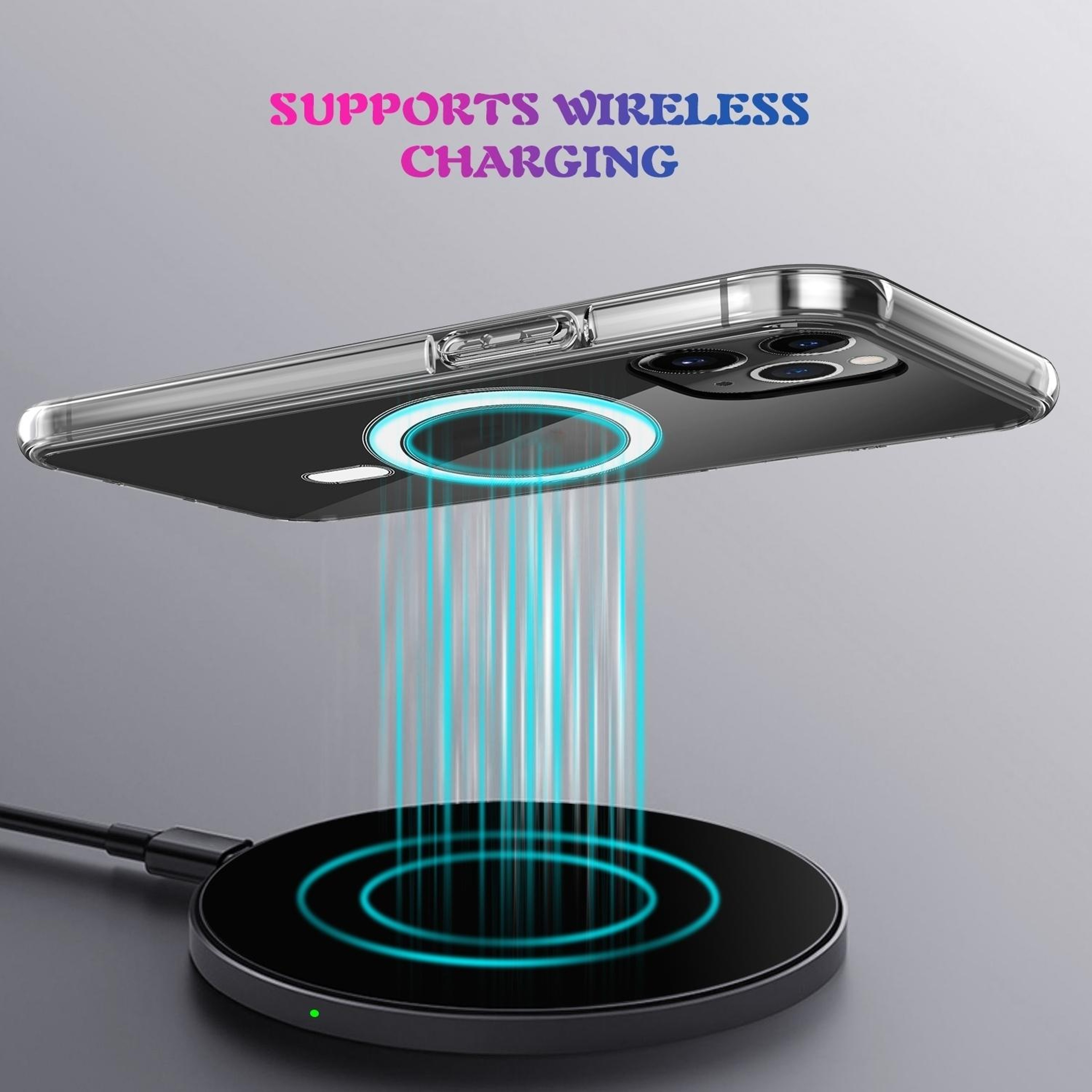iPhone 15 Pro Max Clear MagSafe Case with Protective PC TPU Design – view 7