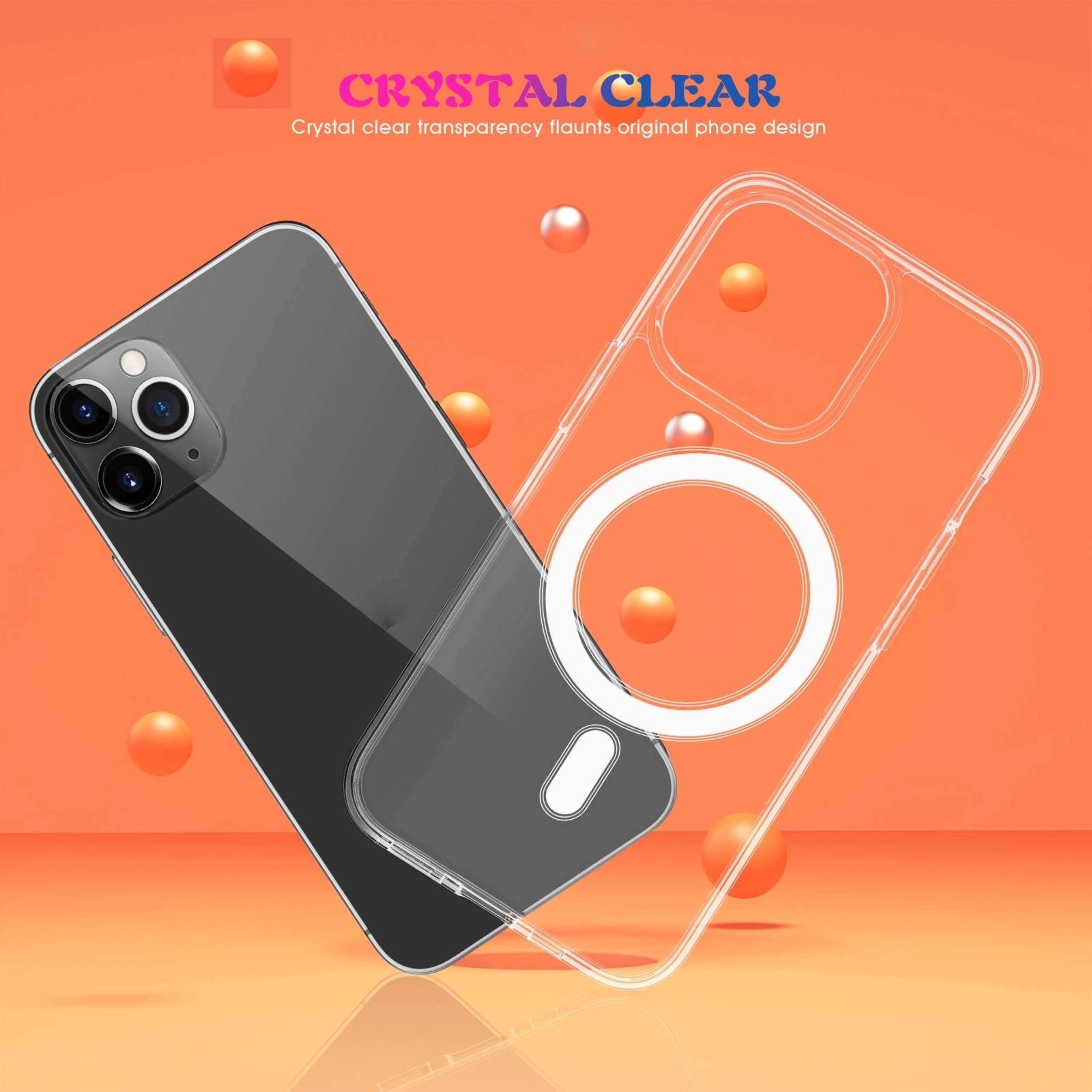iPhone 15 Plus Clear MagSafe Case with PC TPU Protection – view 2