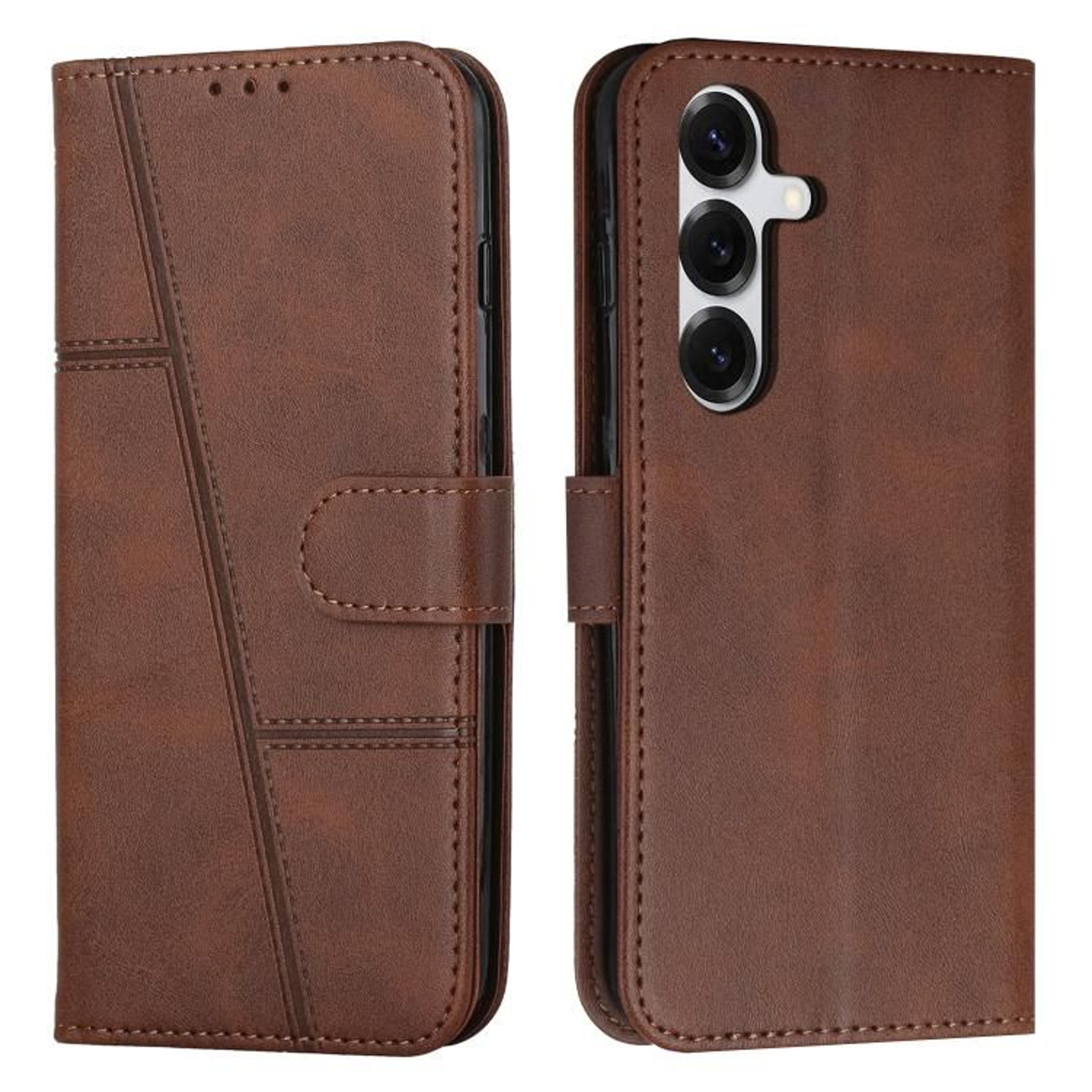 Samsung Galaxy S26 Plus Leather Wallet Case With Card Holder Kickstand And Buckle 7
