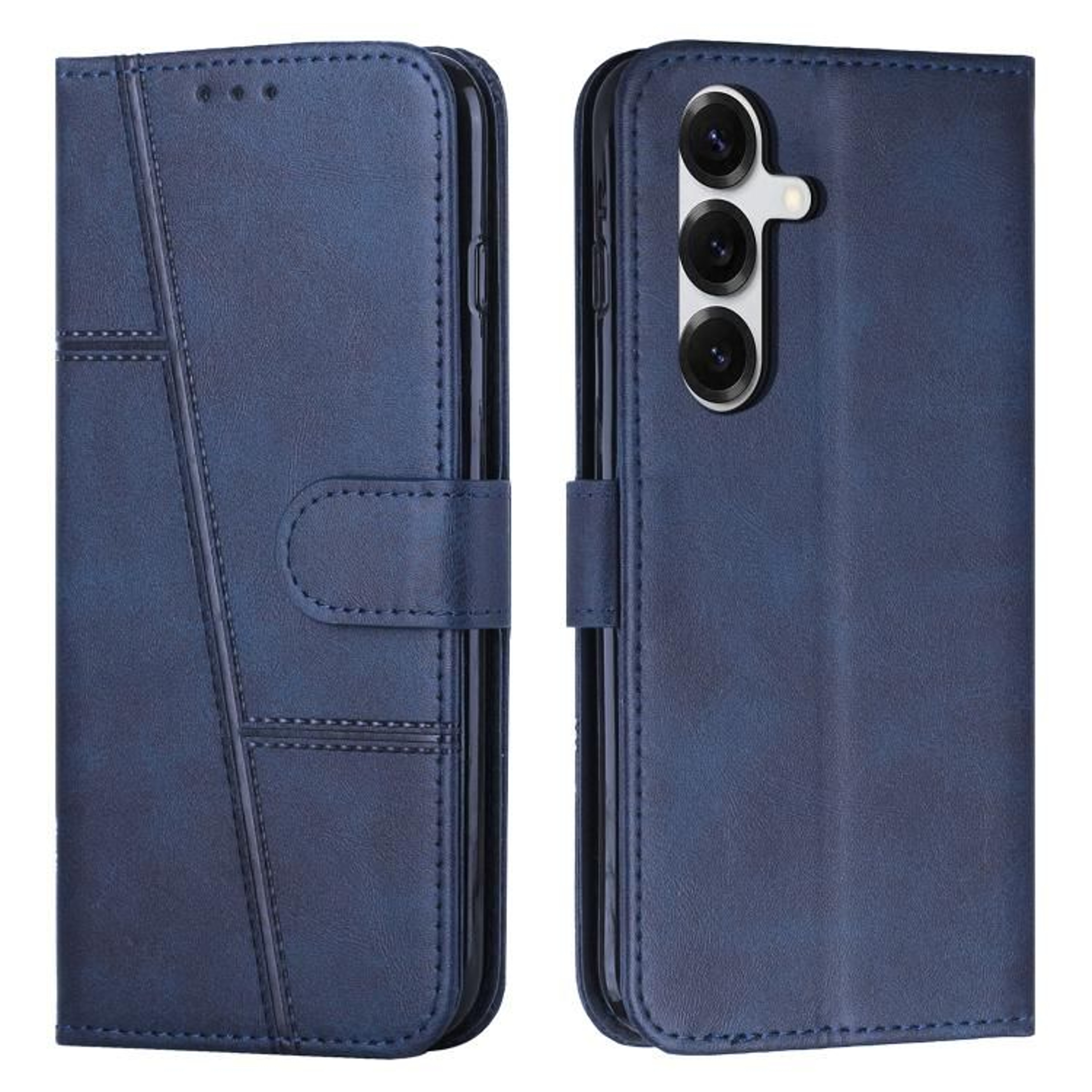 Samsung Galaxy S26 Plus Leather Wallet Case With Card Holder Kickstand And Buckle 9