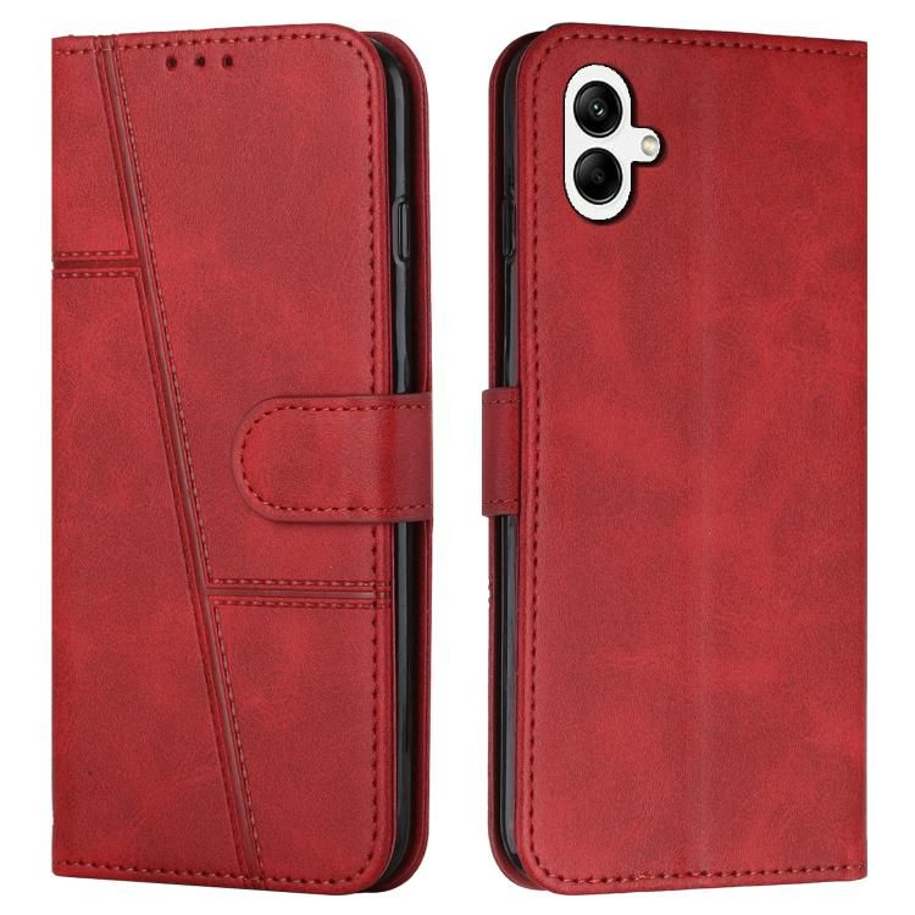 Samsung Galaxy A07 4G Leather Wallet Case With Card Slots Stand Buckle And Lanyard 9