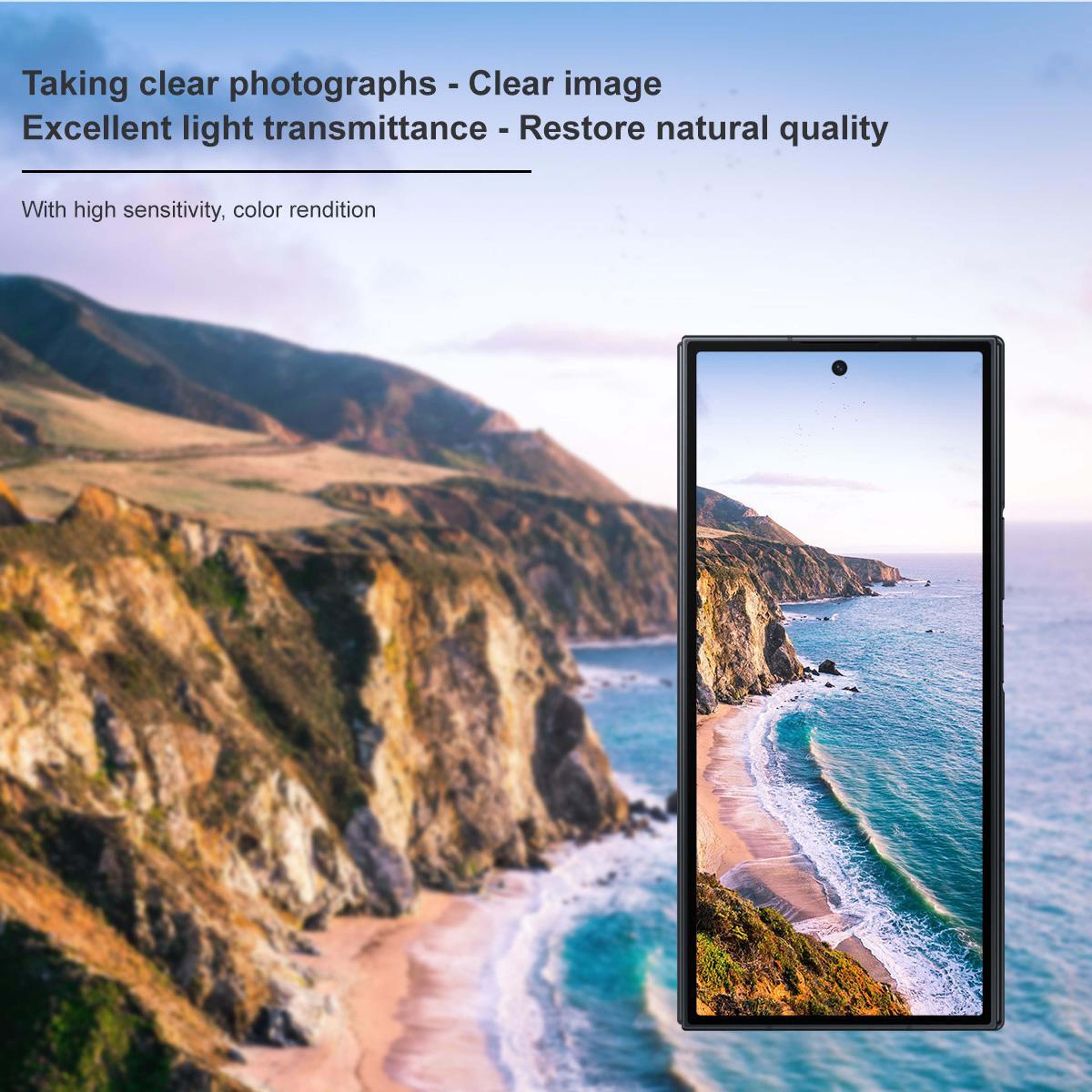 Samsung Galaxy Z TriFold Camera Lens Protector HD Tempered Glass Black – view 6