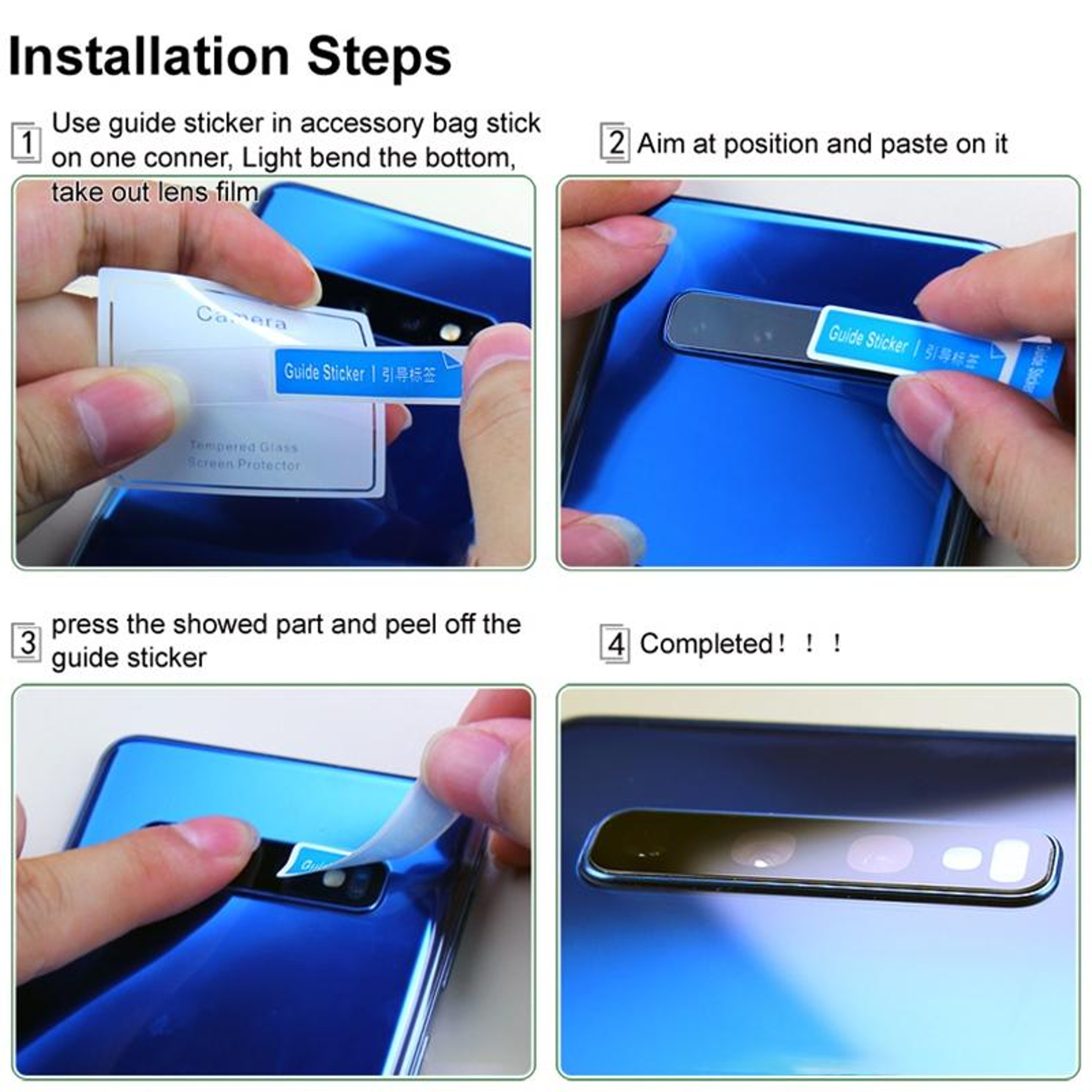 Samsung Galaxy Z Fold7 Camera Lens Protector HD Tempered Glass Black – view 5