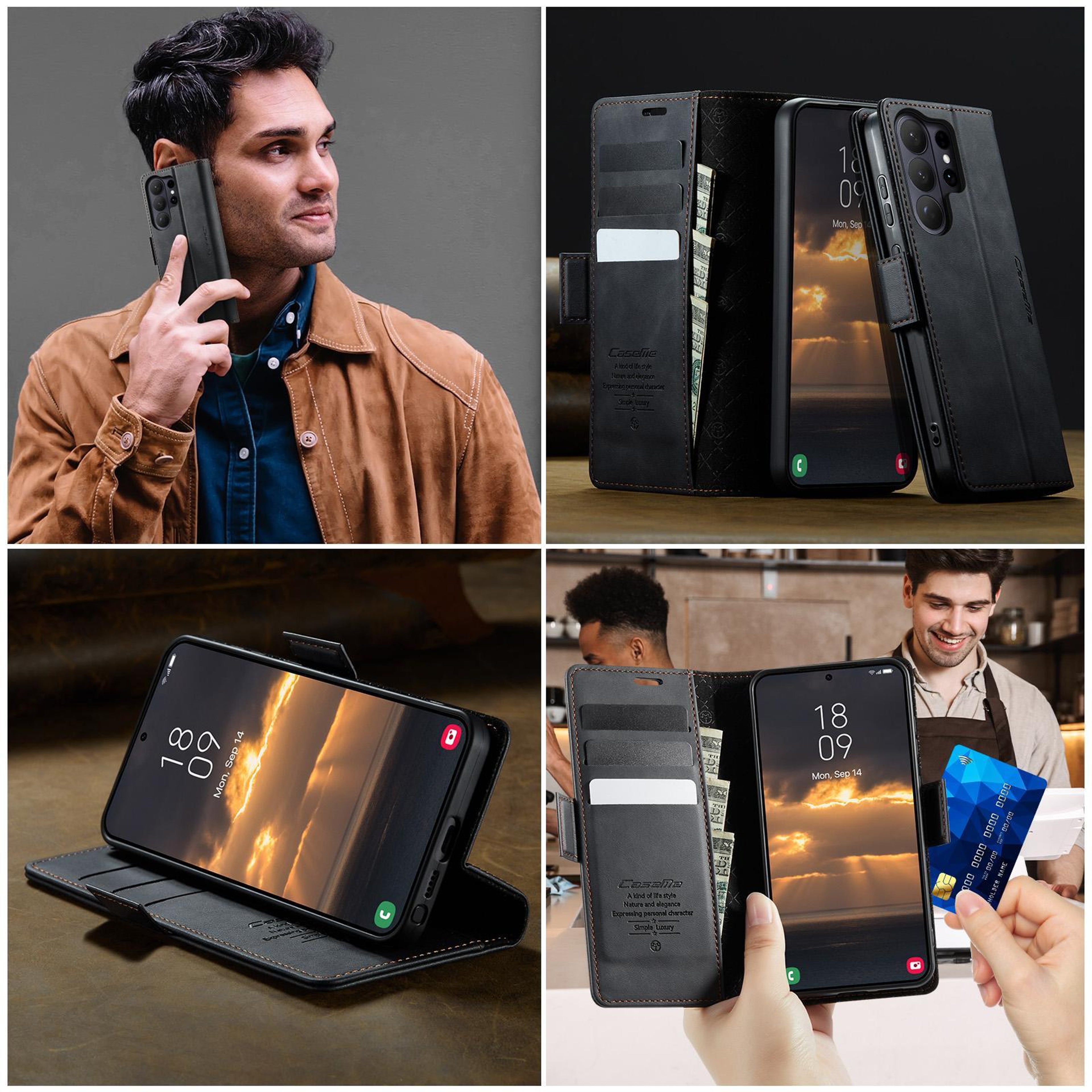 Galaxy S26 Ultra Wallet Case With RFID Blocking And Leather Card Holder 3