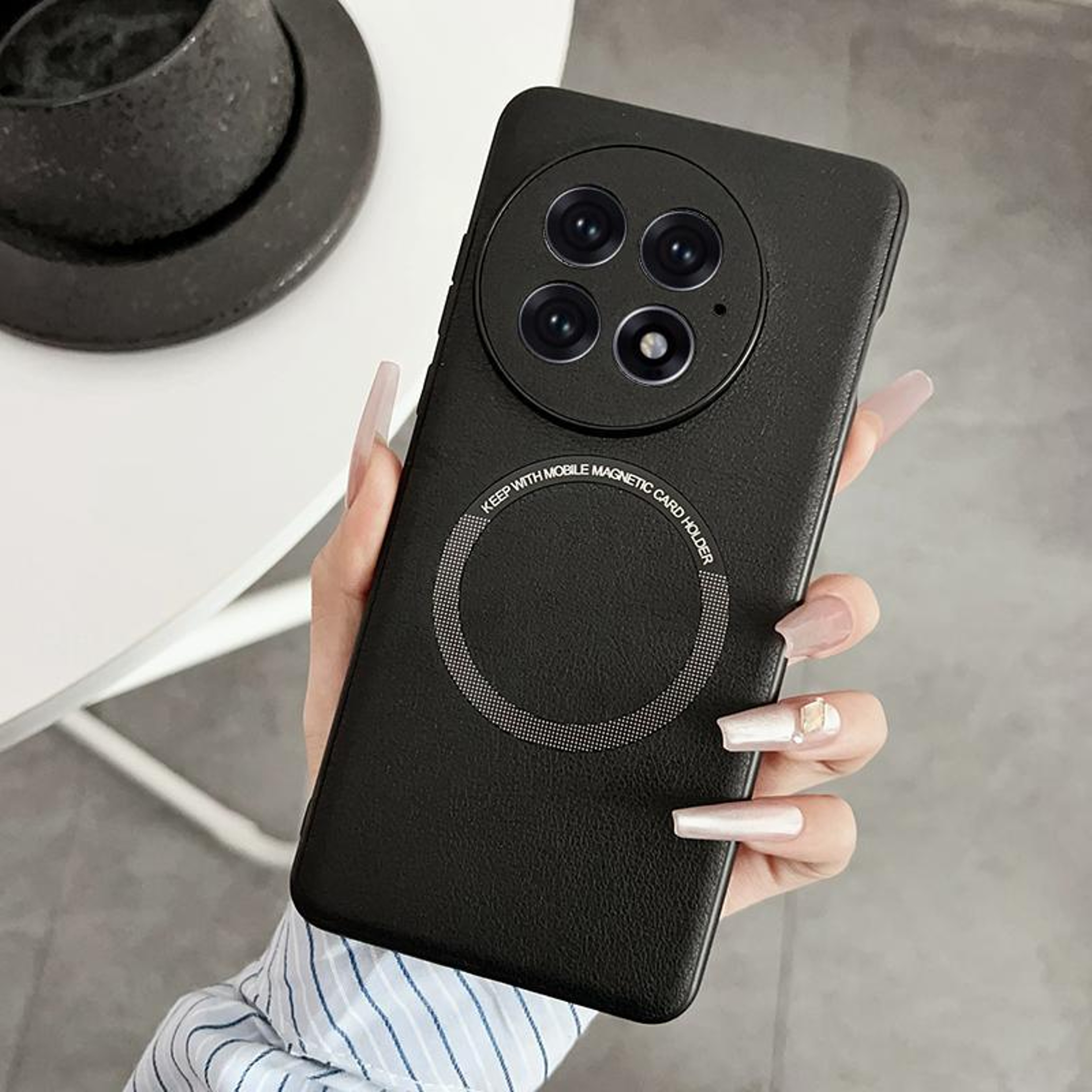 OnePlus 13 MagSafe Magnetic PU Leather Shockproof Case 0