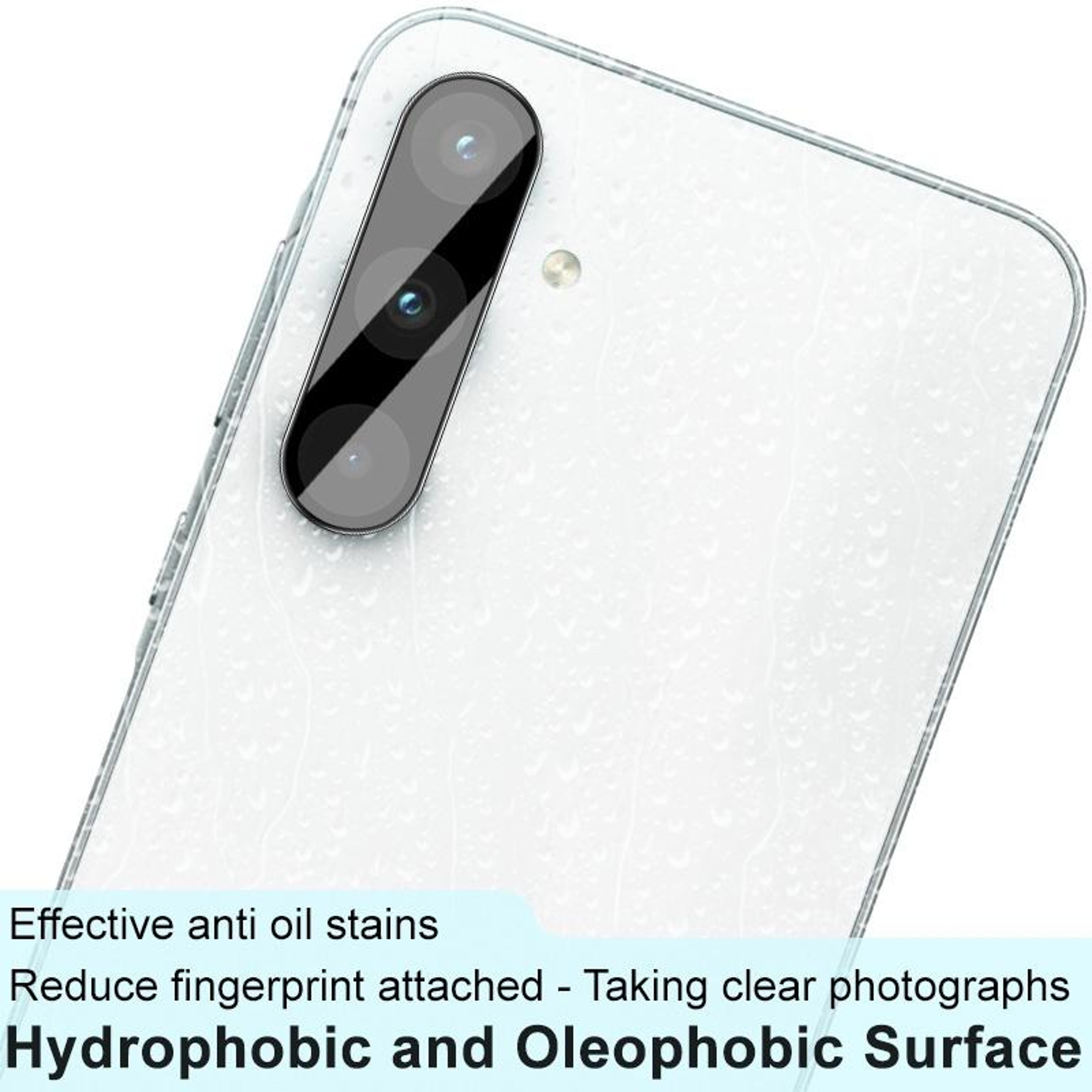 Samsung Galaxy A55 5G Camera Lens Protector HD Tempered Glass Black – view 5