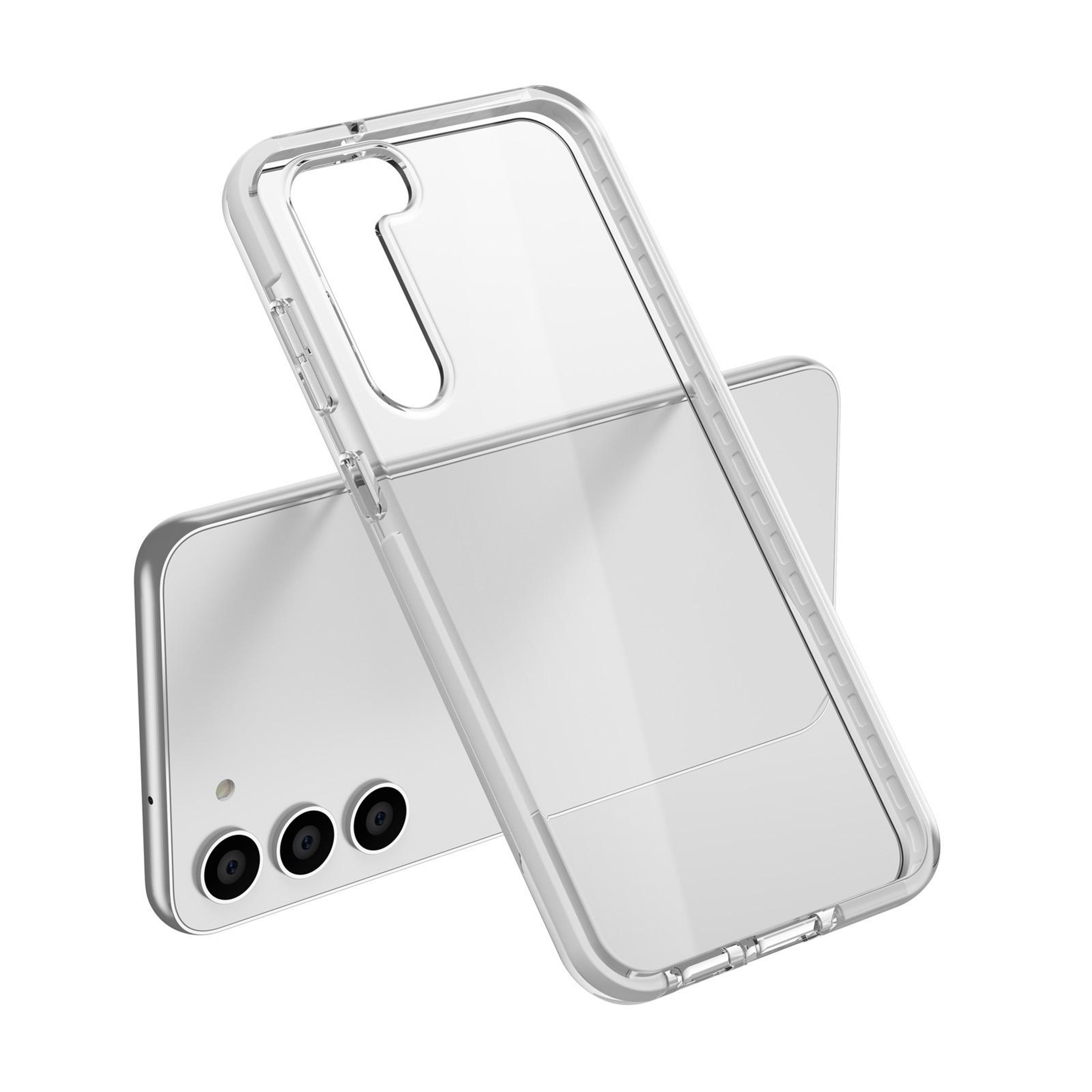 Samsung Galaxy S23 Plus Clear Protective Case With Two Tone TPU TPE Design 1