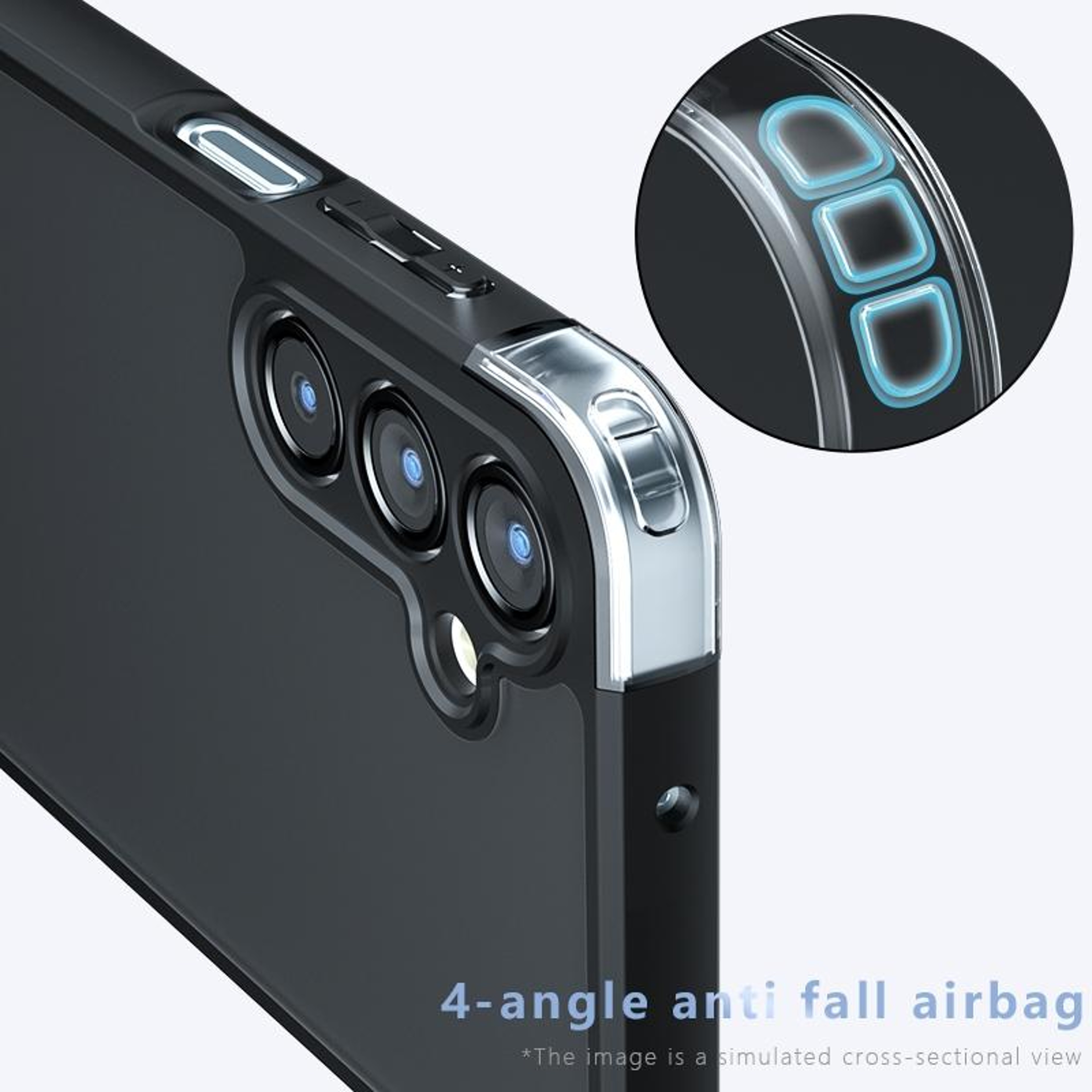 Samsung Galaxy A16 5G 4G Clear Armor Case with Hybrid PC TPU Protection – view 5