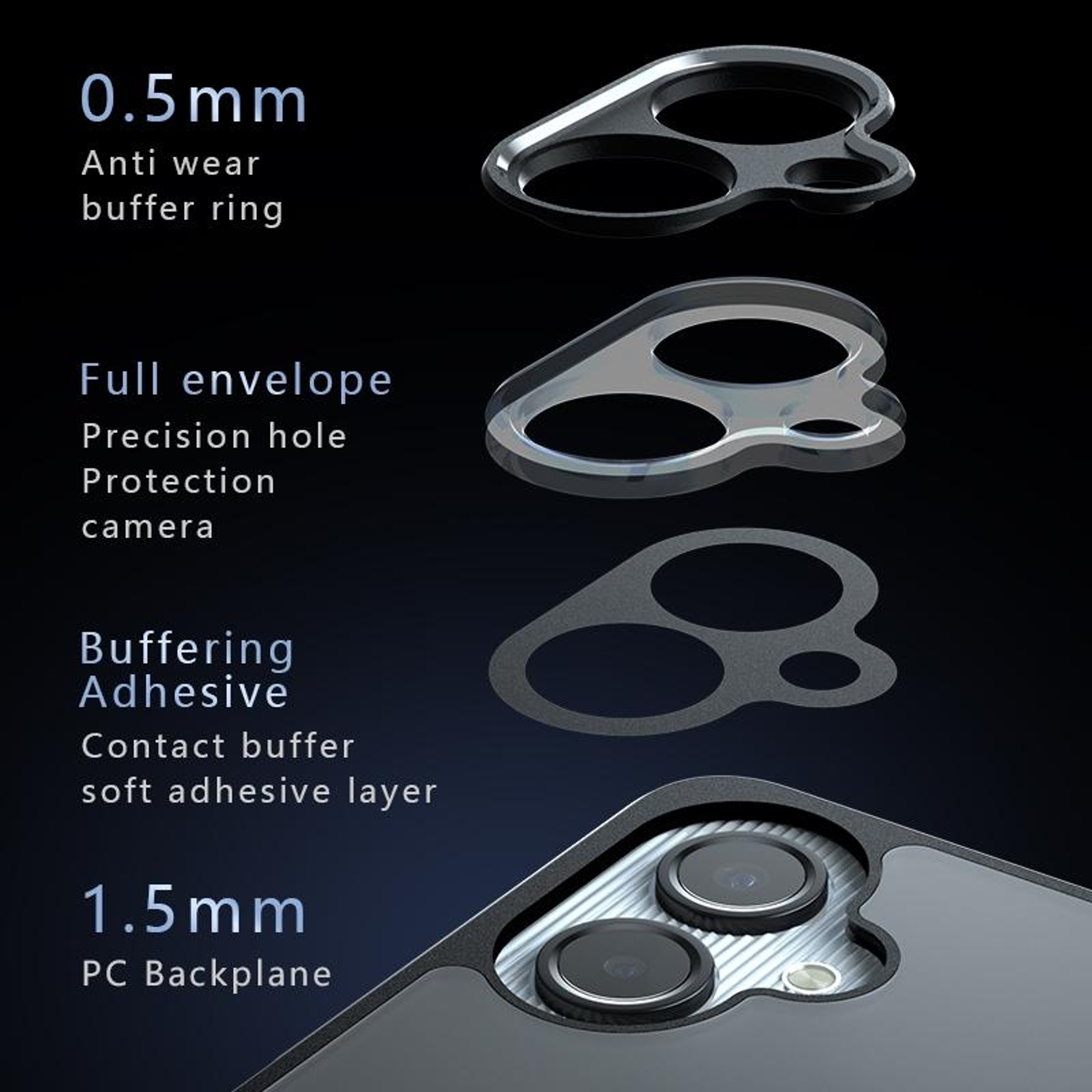 Samsung Galaxy A06 4G Clear Armor Case Shockproof PC TPU Protective Cover – view 3
