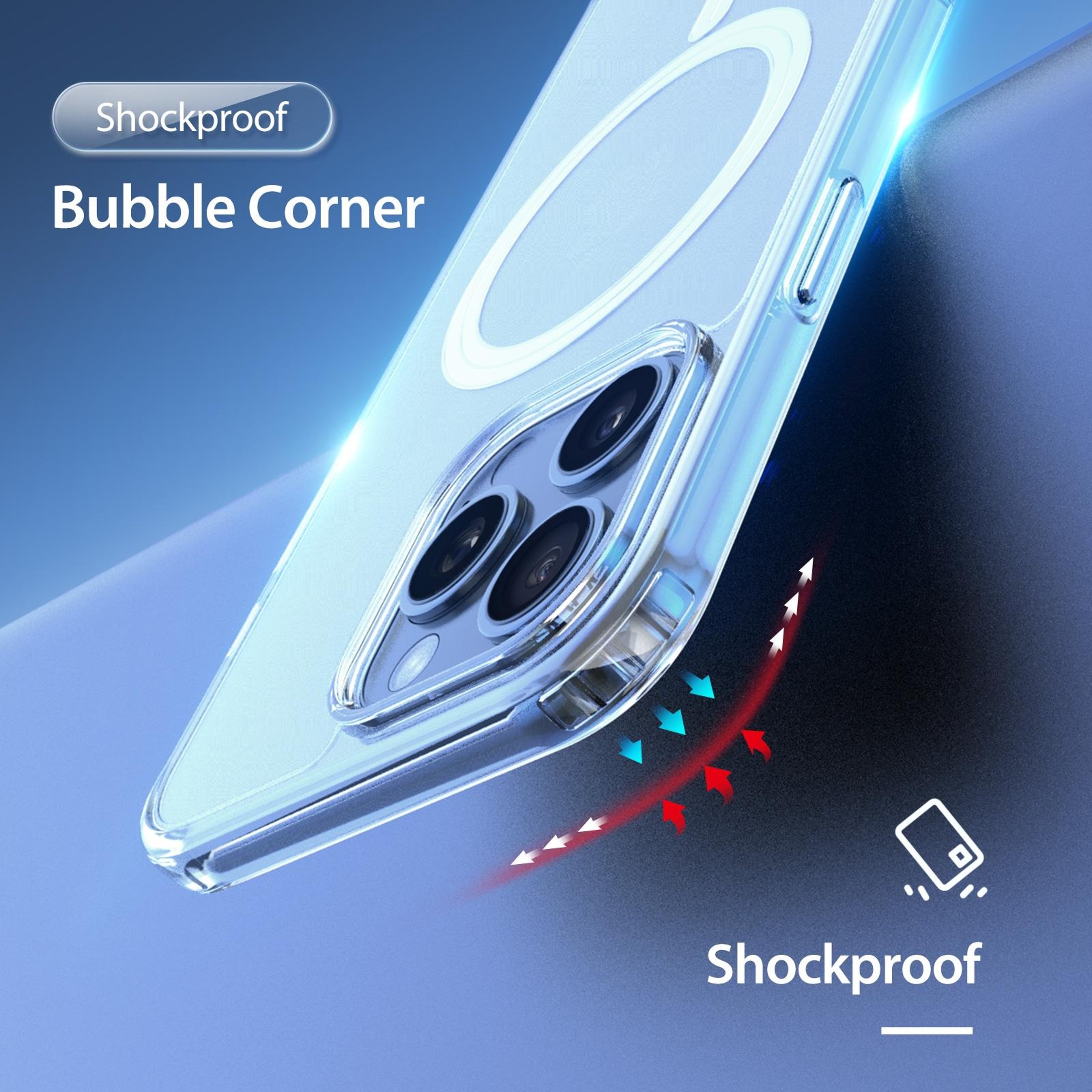 DUX DUCIS Clin Mag iPhone 16 Pro MagSafe Clear Case with Shock Protection – view 7