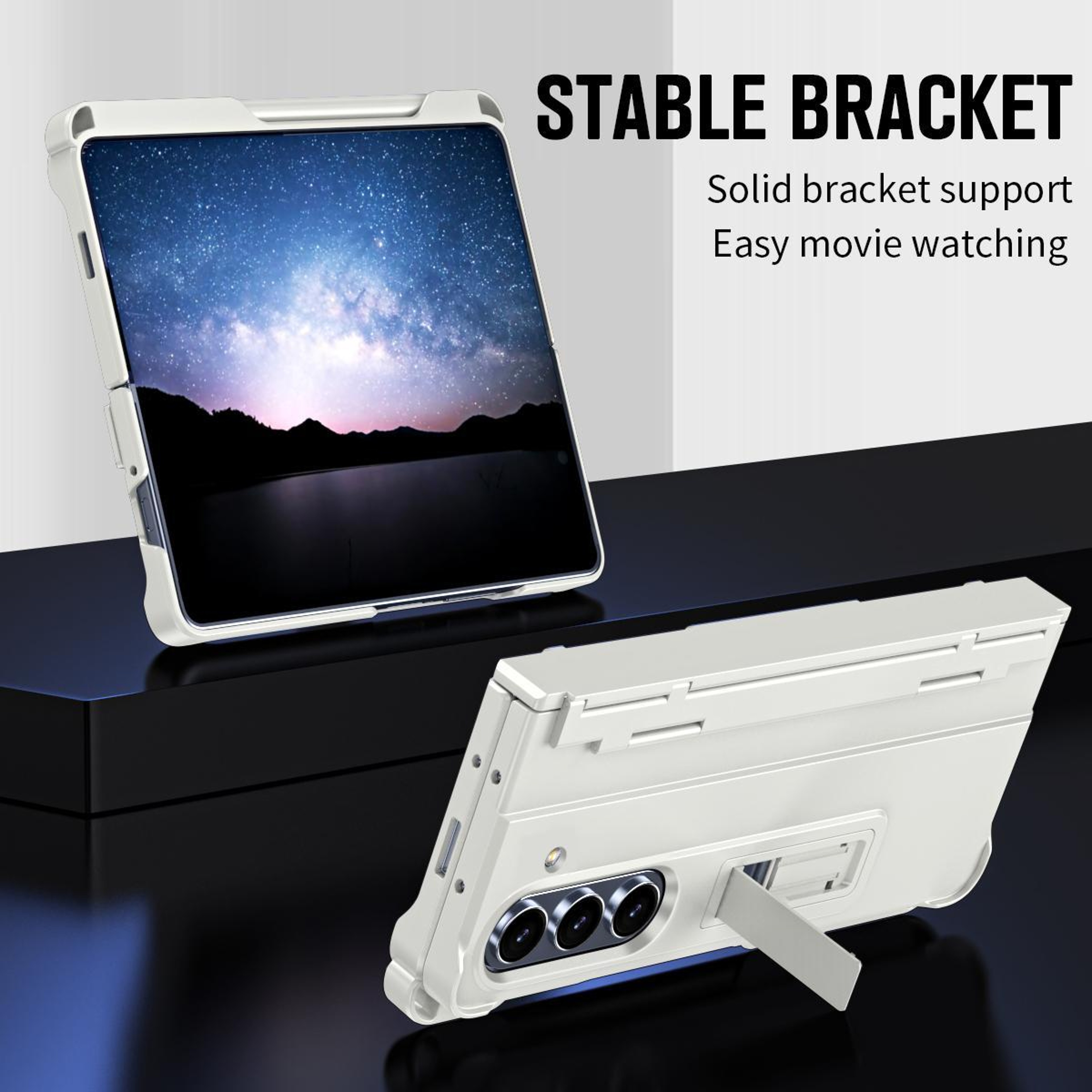 Galaxy Z Fold8 Ultra 5G Shockproof Hinge Case With Tempered Glass And Pen 3