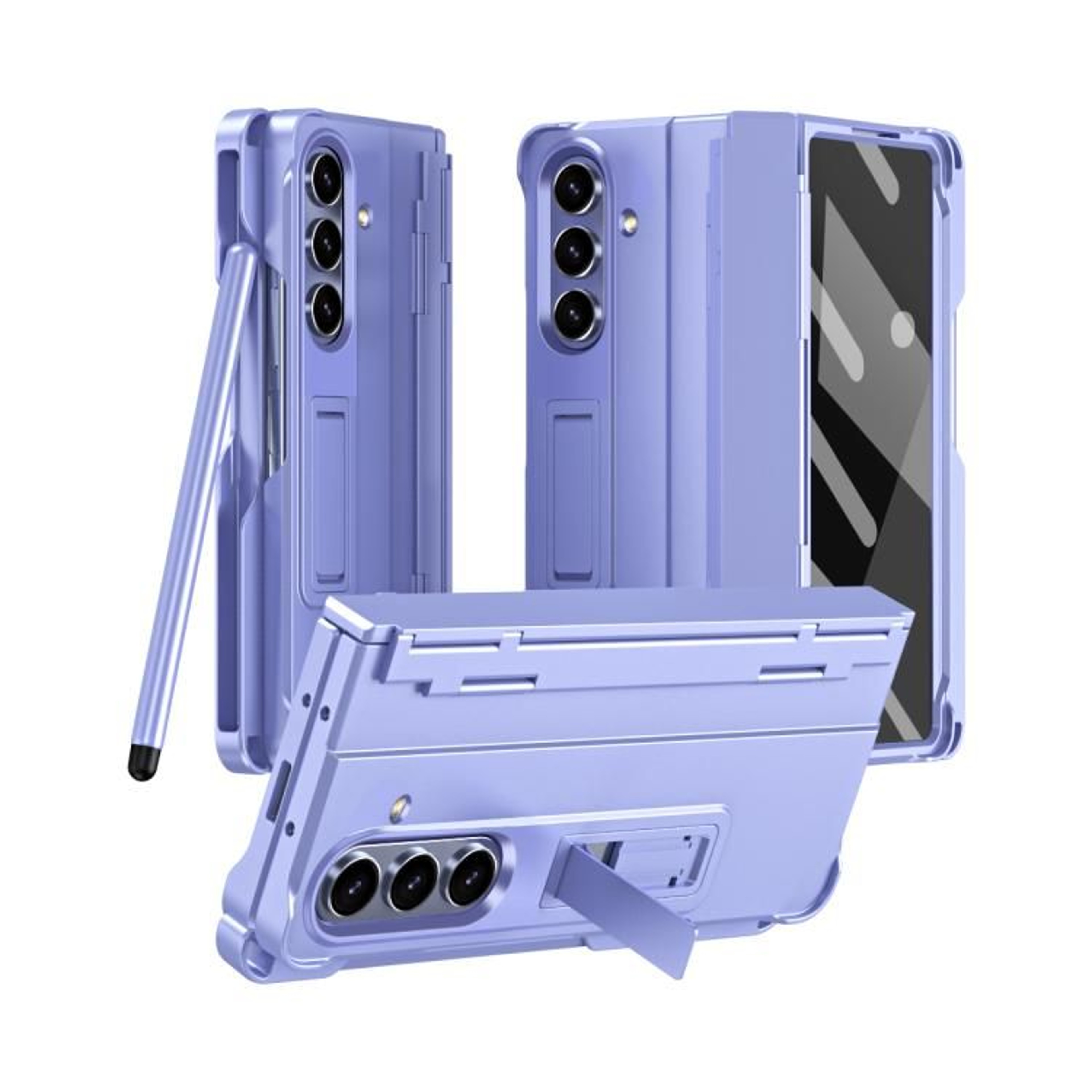 Galaxy Z Fold8 Ultra 5G Shockproof Hinge Case With Tempered Glass And Pen 12