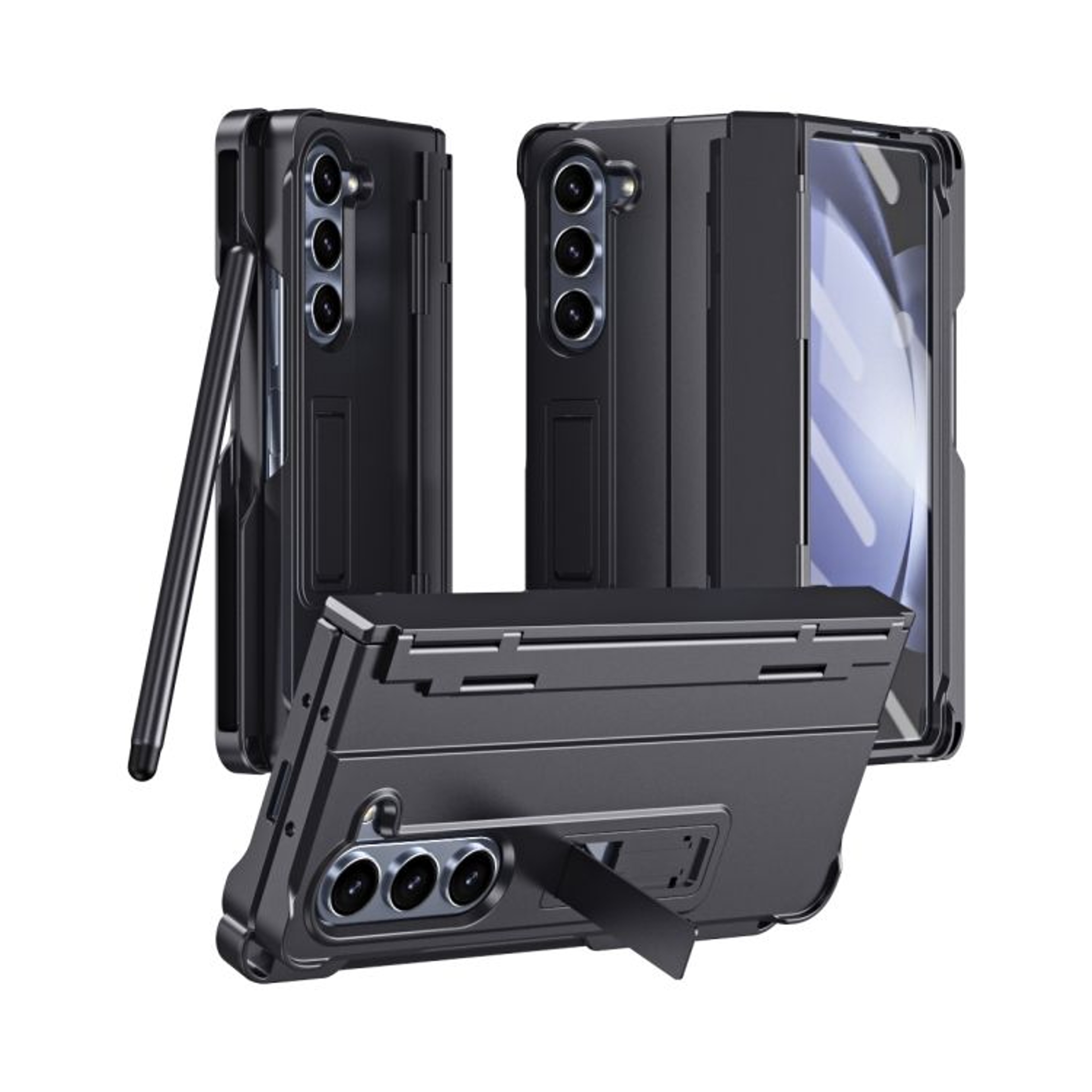 Galaxy Z Fold5 Case With Pen Hinge Protection And Tempered Glass Screen Protector 10