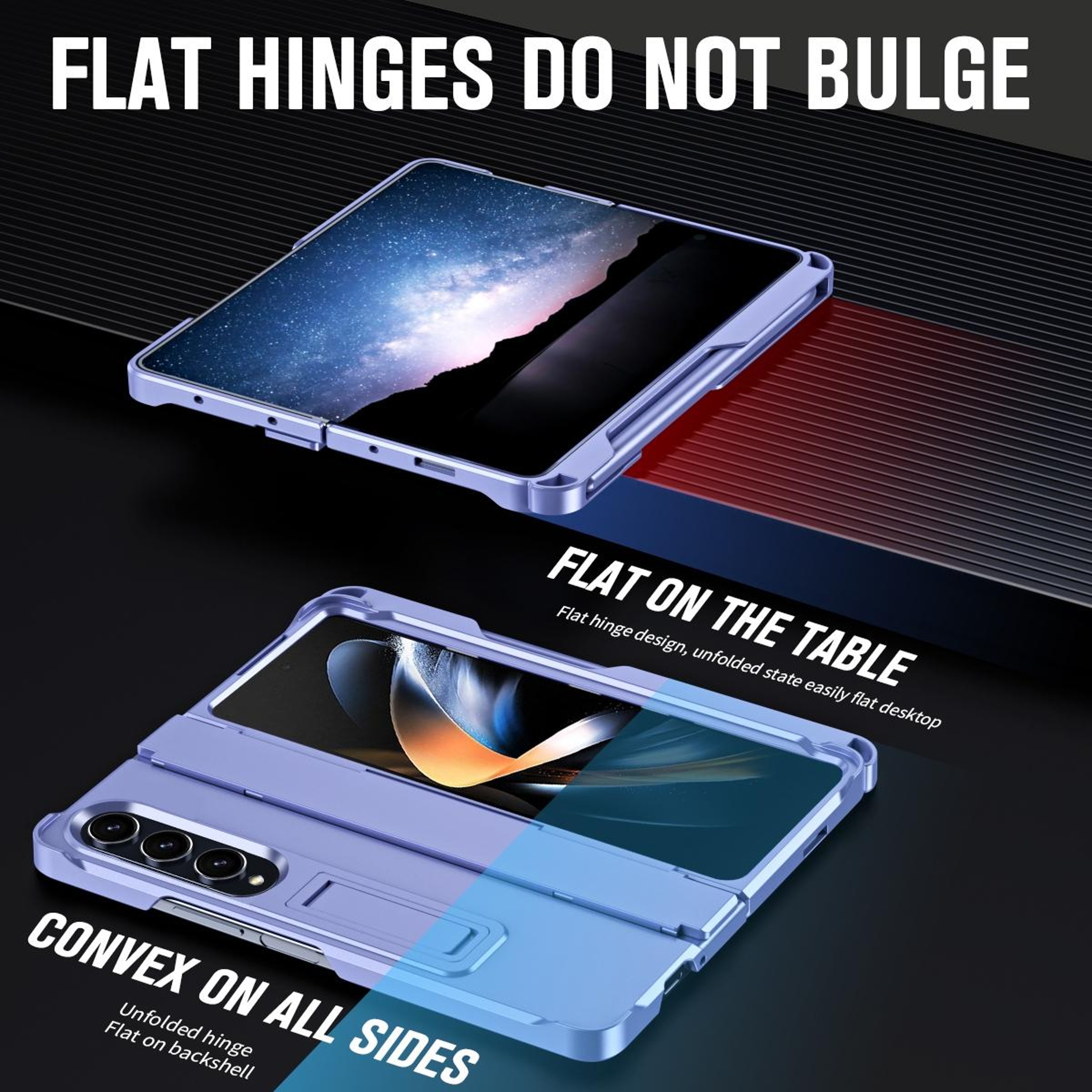 Galaxy Z Fold3 5G Shockproof Hinge Case With Tempered Glass And Pen 2