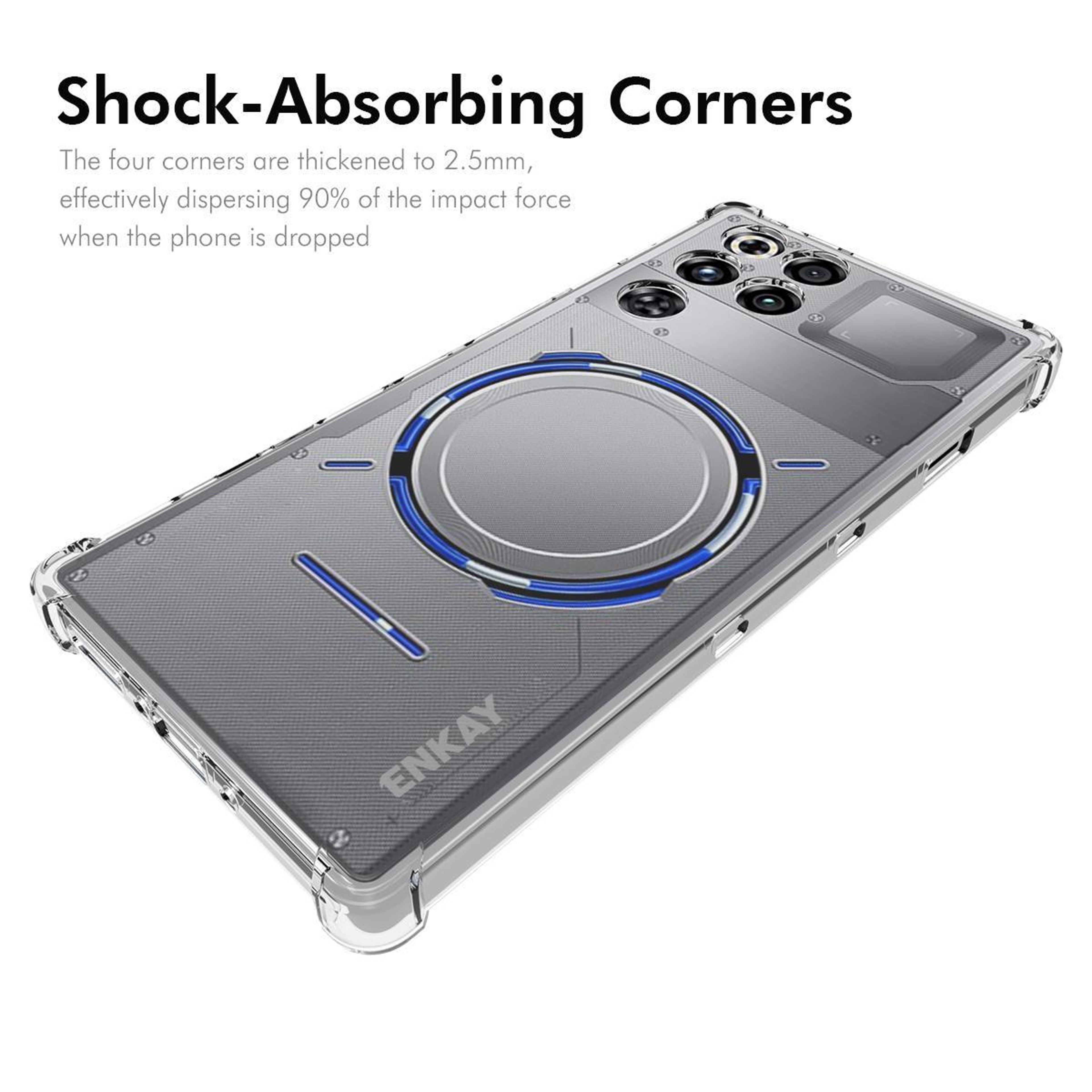 RedMagic 11 Pro Clear Shockproof TPU Case with Reinforced Corners – view 2