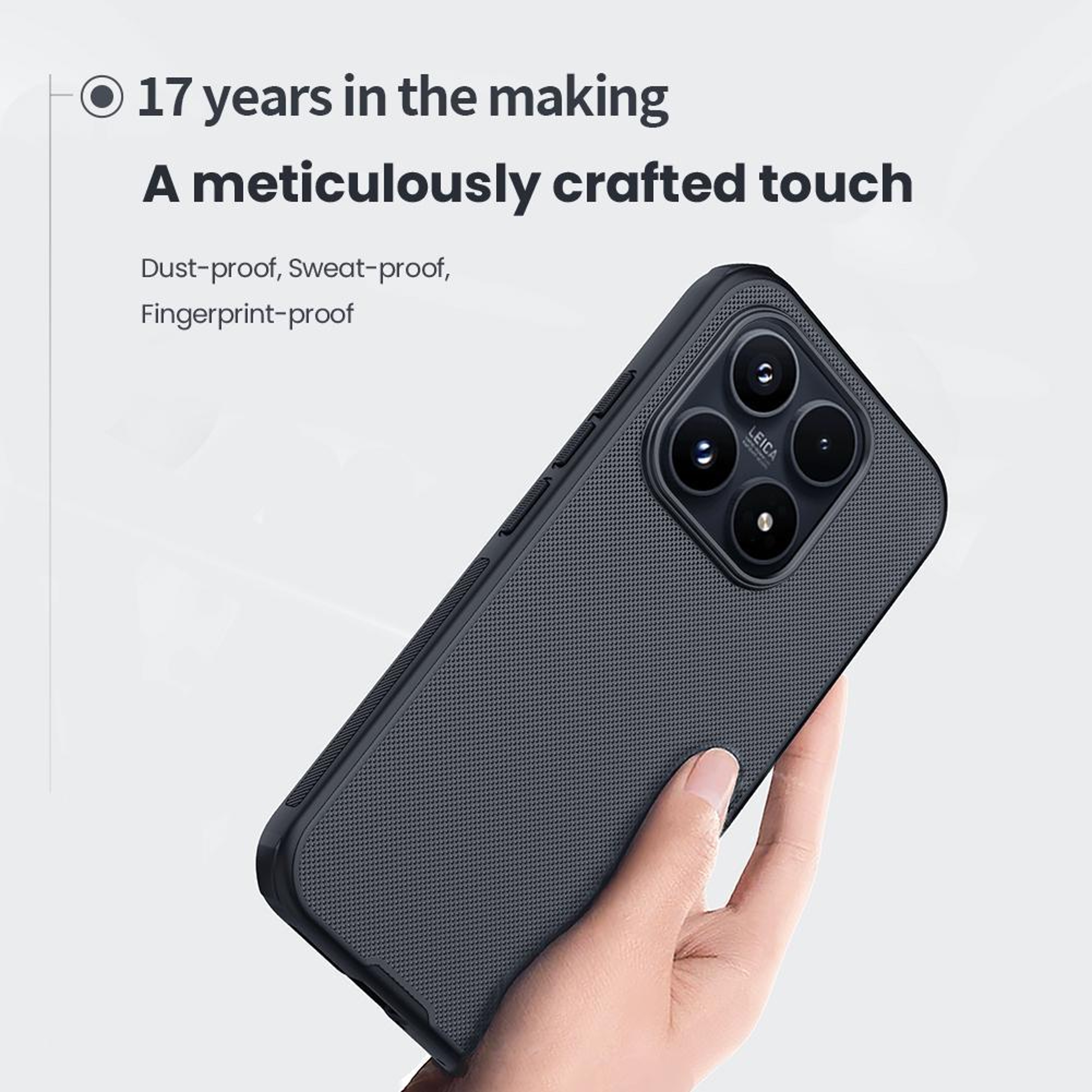 Frosted Shield Pro Xiaomi 17 Case with MagSafe Compatible Magnetic Charging Black – view 8