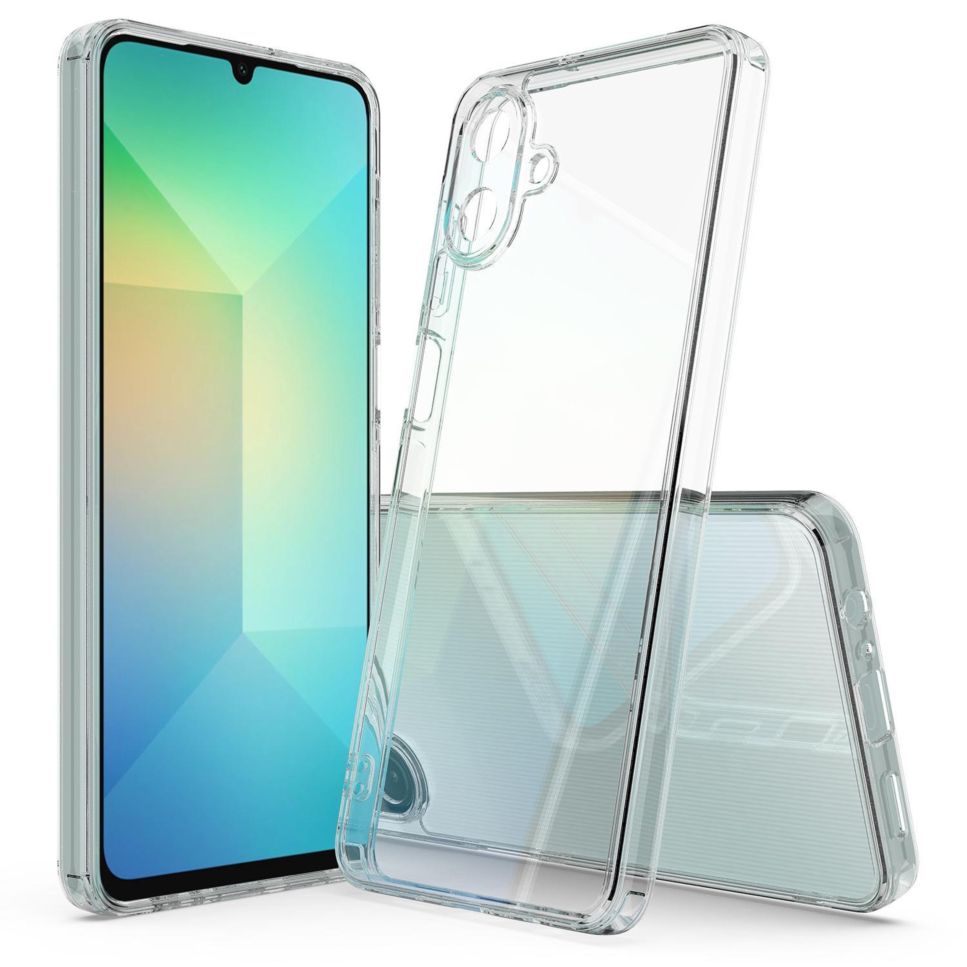 Galaxy A07 A08 Clear Scratchproof Acrylic TPU Protective Phone Case – view 1